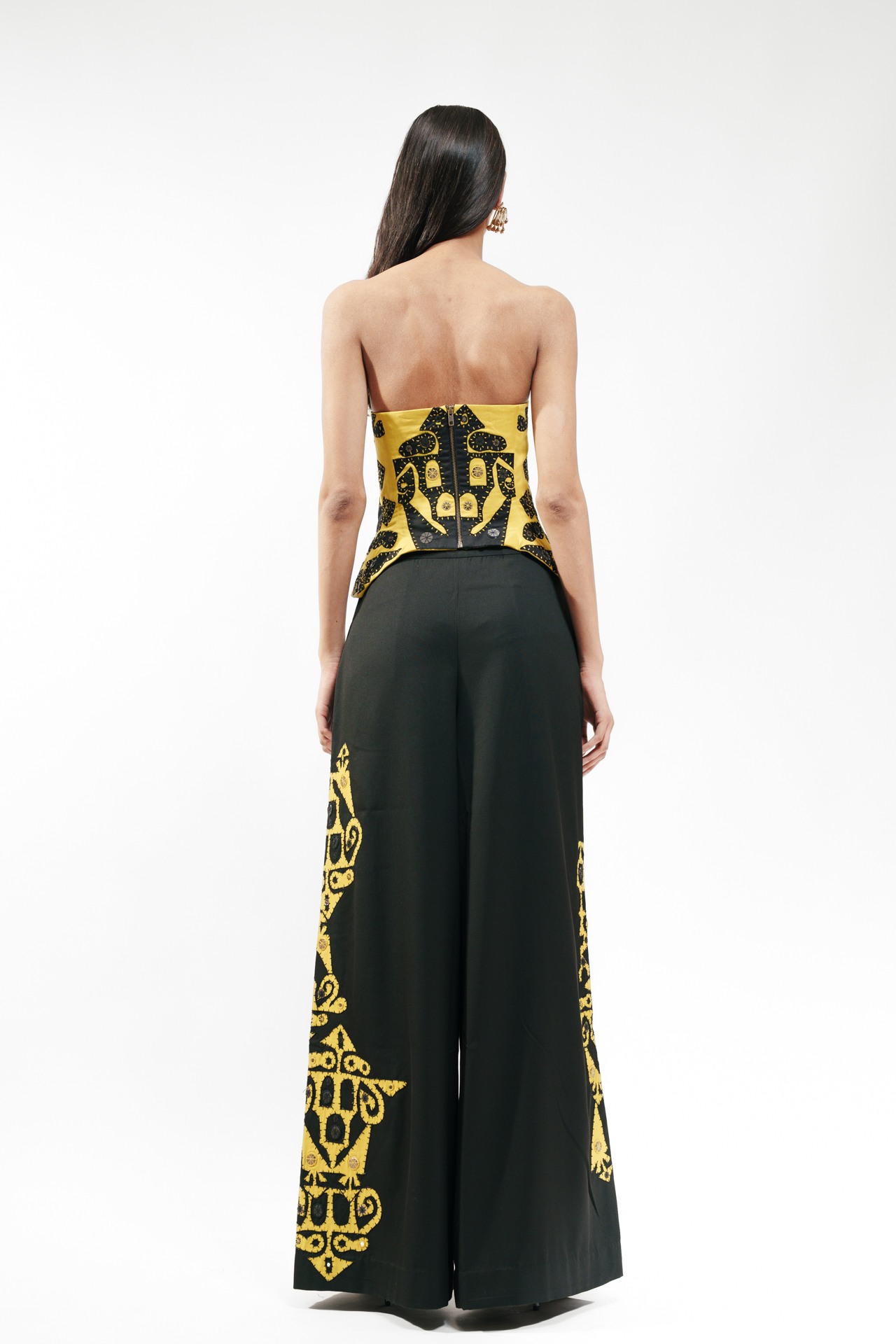 Appliqué Corset with Trouser