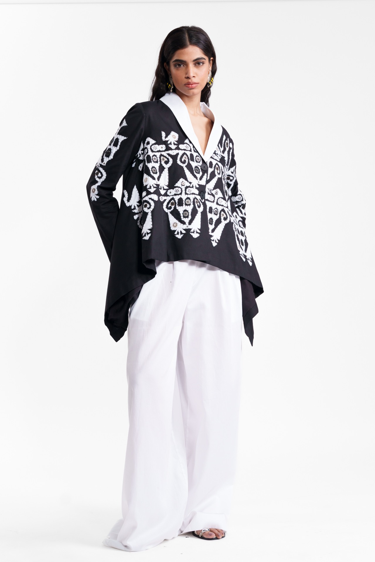 Appliqué Wrap Jacket