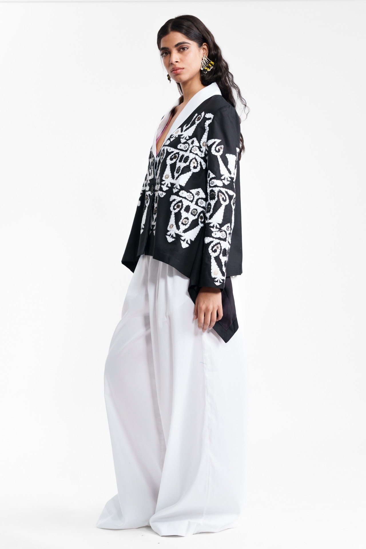 Appliqué Wrap Jacket