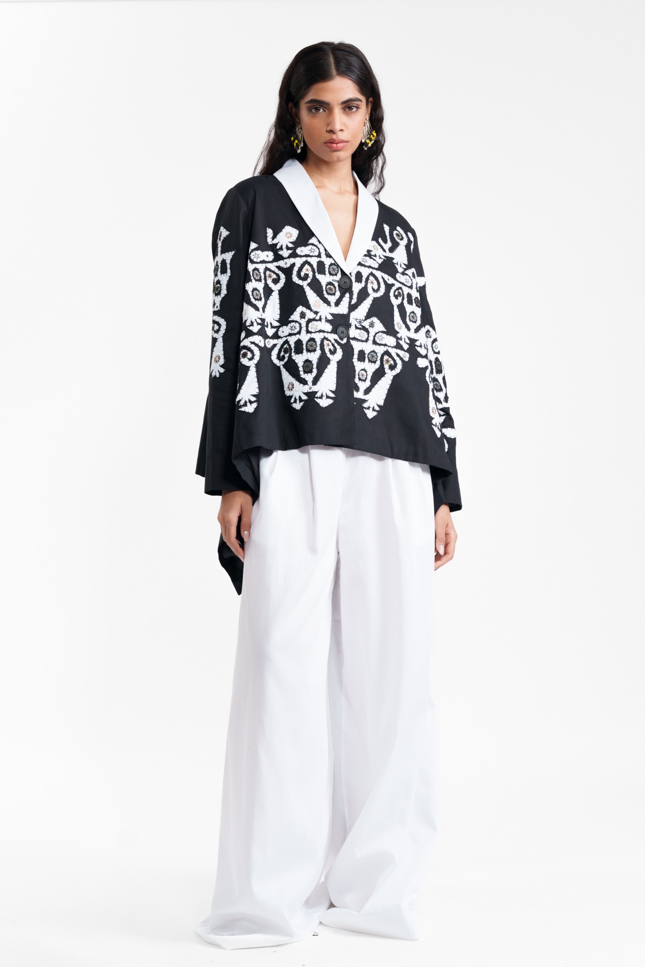 Appliqué Wrap Jacket