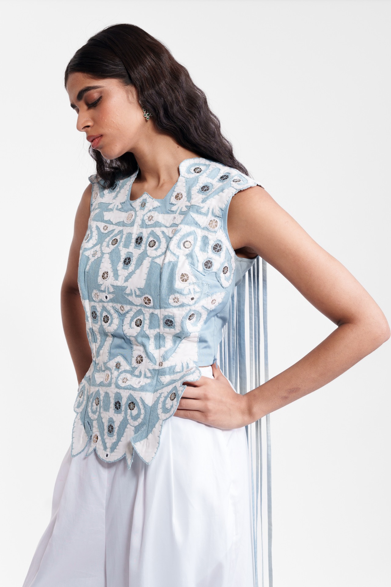 Appliqué Detailed Top