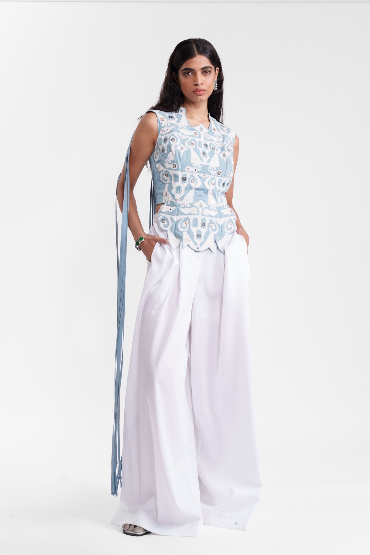 Appliqué Detailed Top