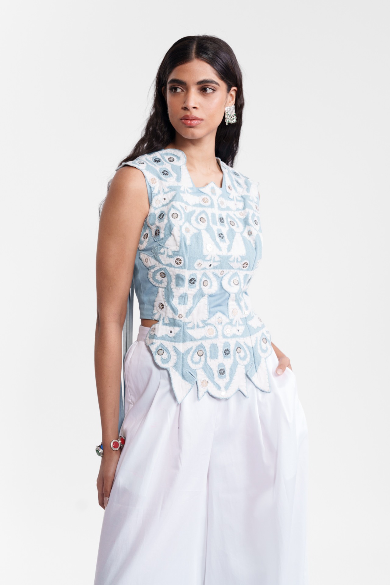 Appliqué Detailed Top