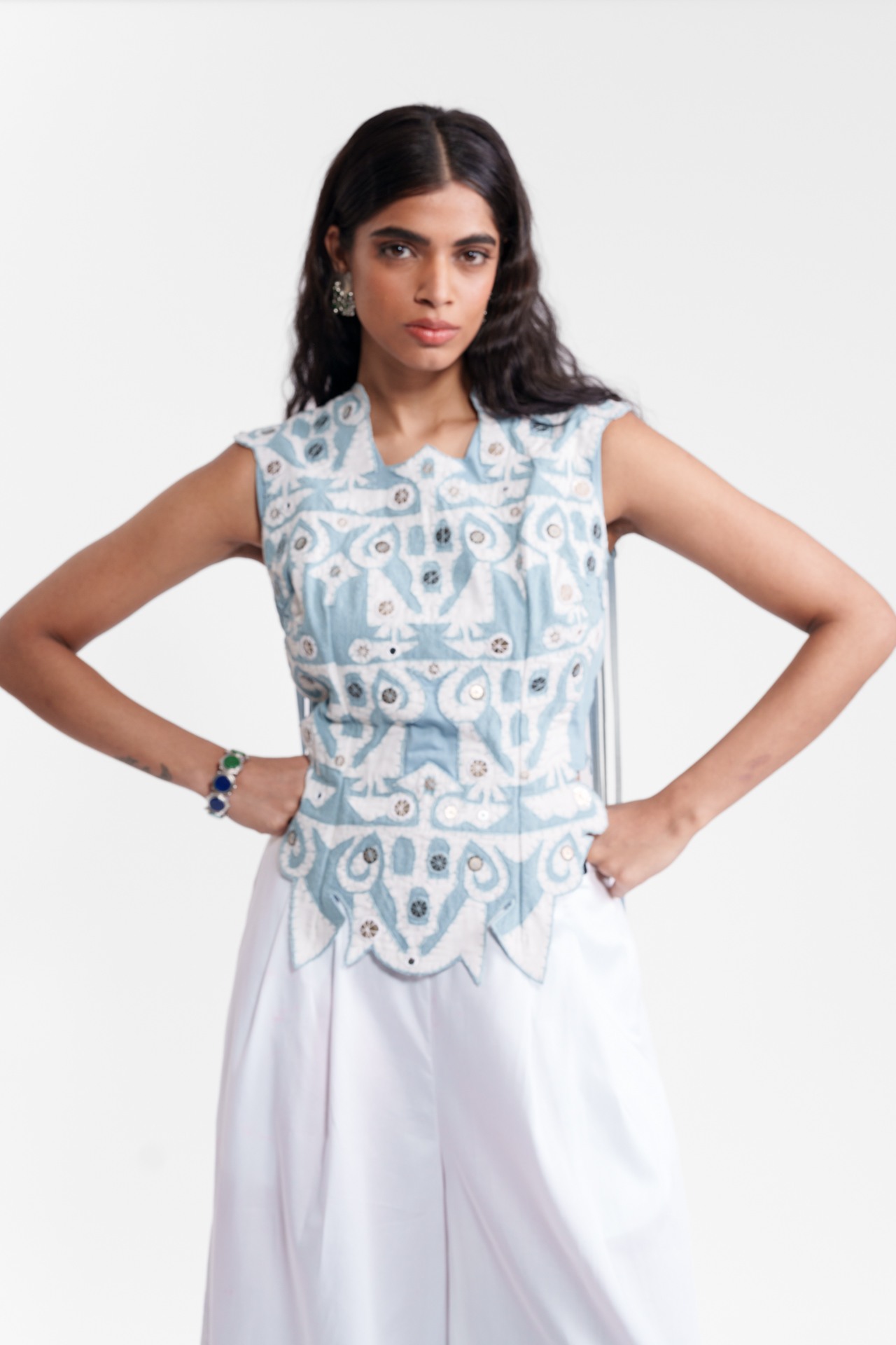 Appliqué Detailed Top