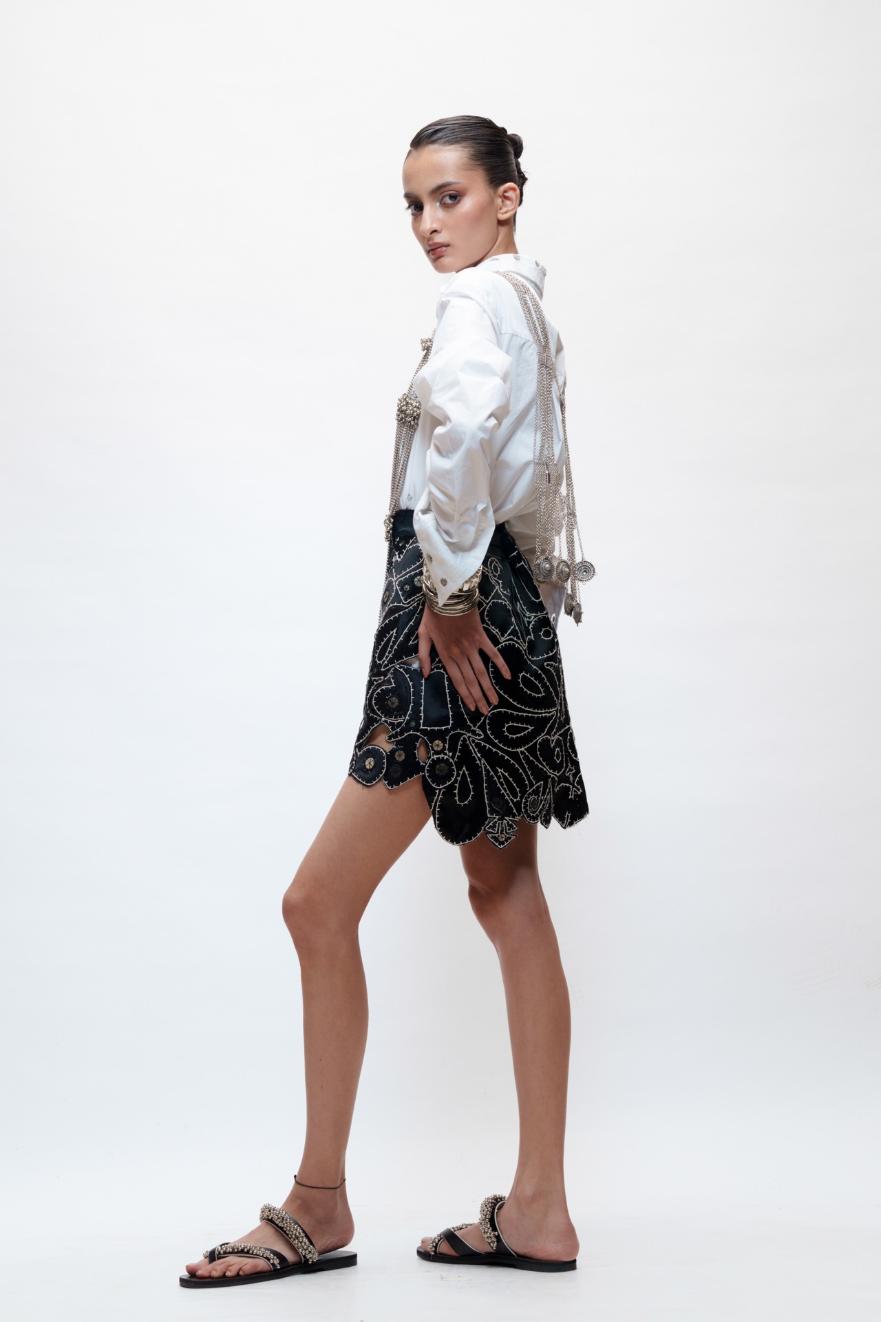 Embellished Tribal Dori Skirt