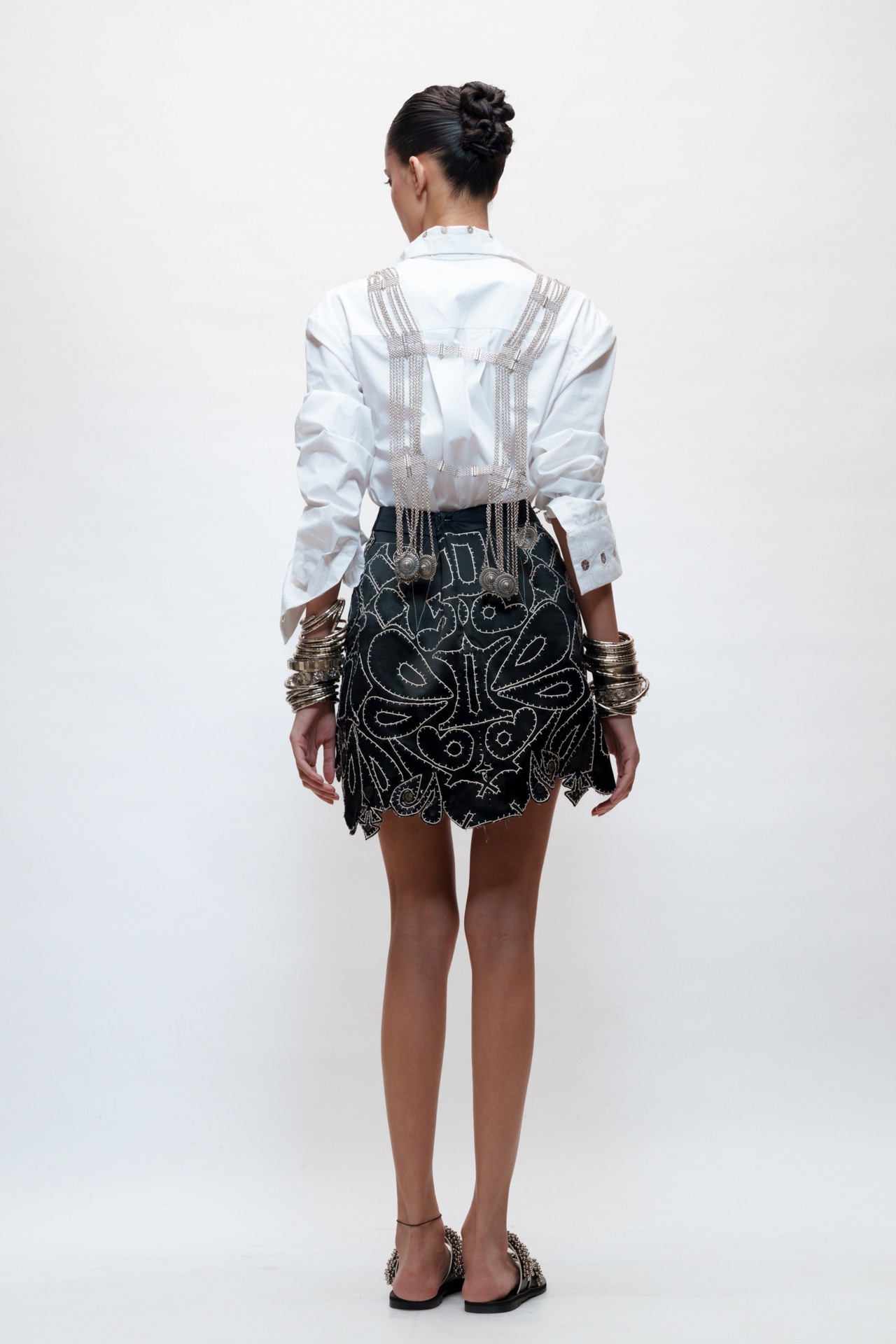 Embellished Tribal Dori Skirt