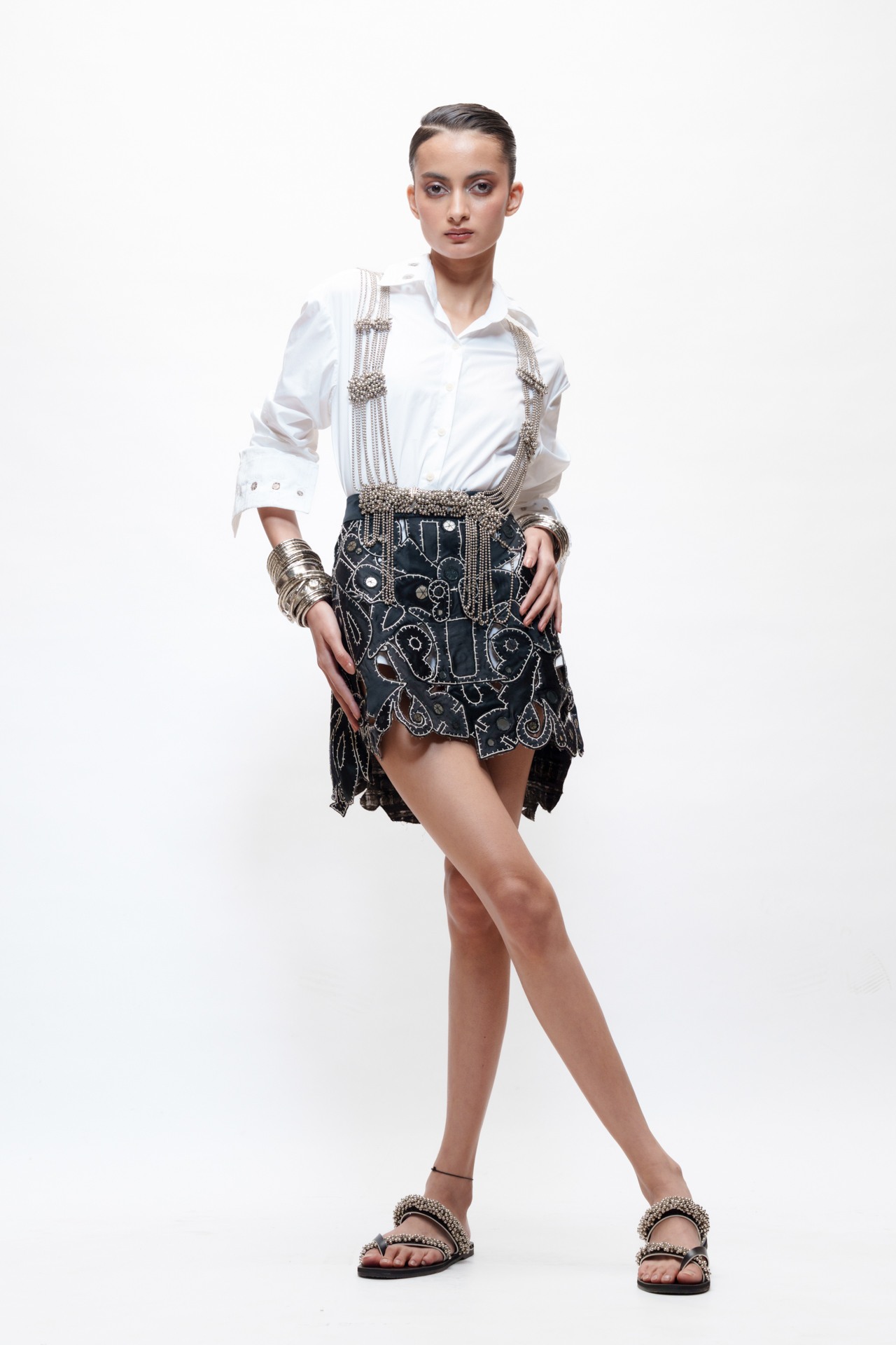 Embellished Tribal Dori Skirt