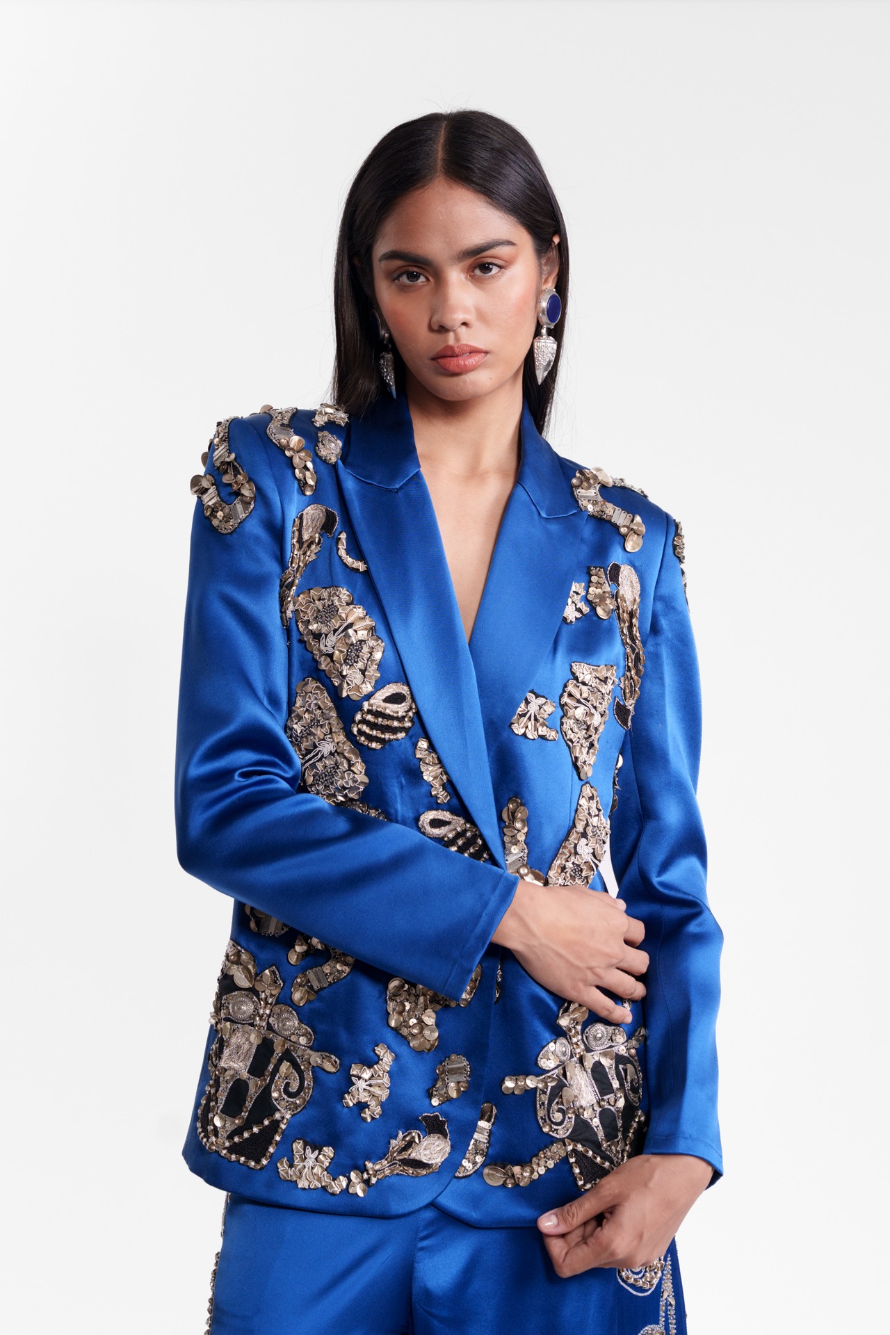 Embroidered Statement Blazer