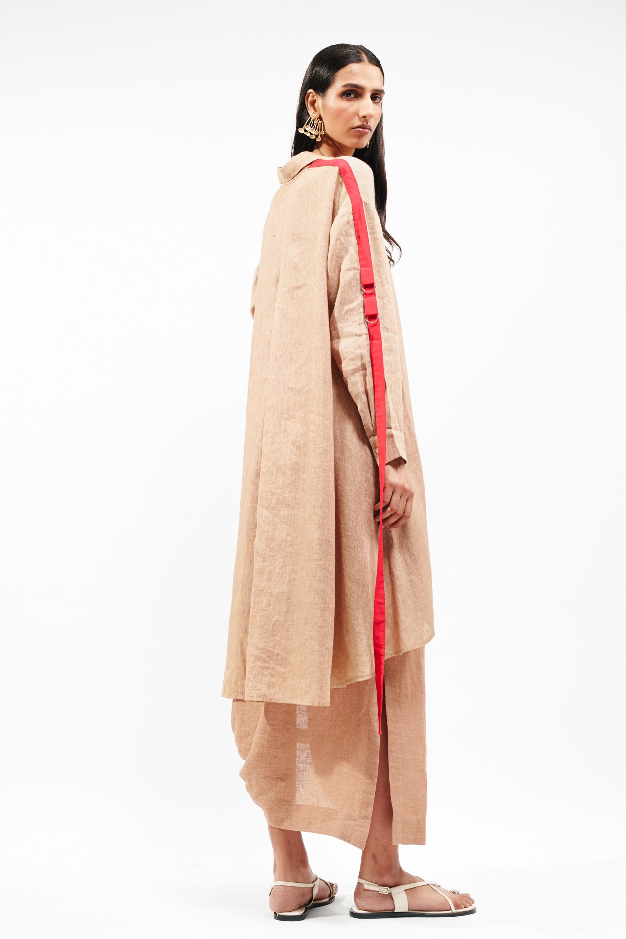 Shirt with Dhoti Skirt