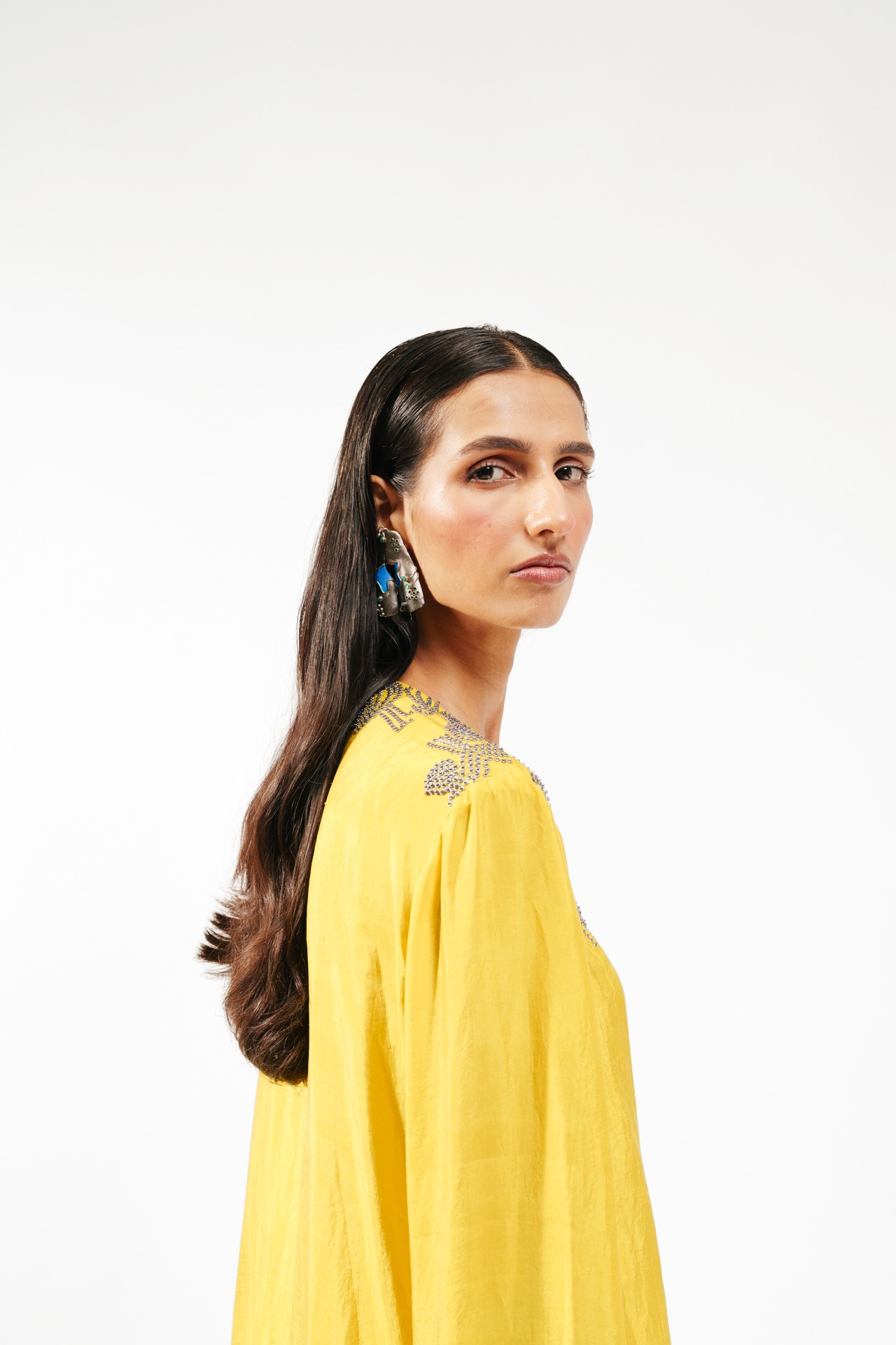 Long Kurta and Trouser Set