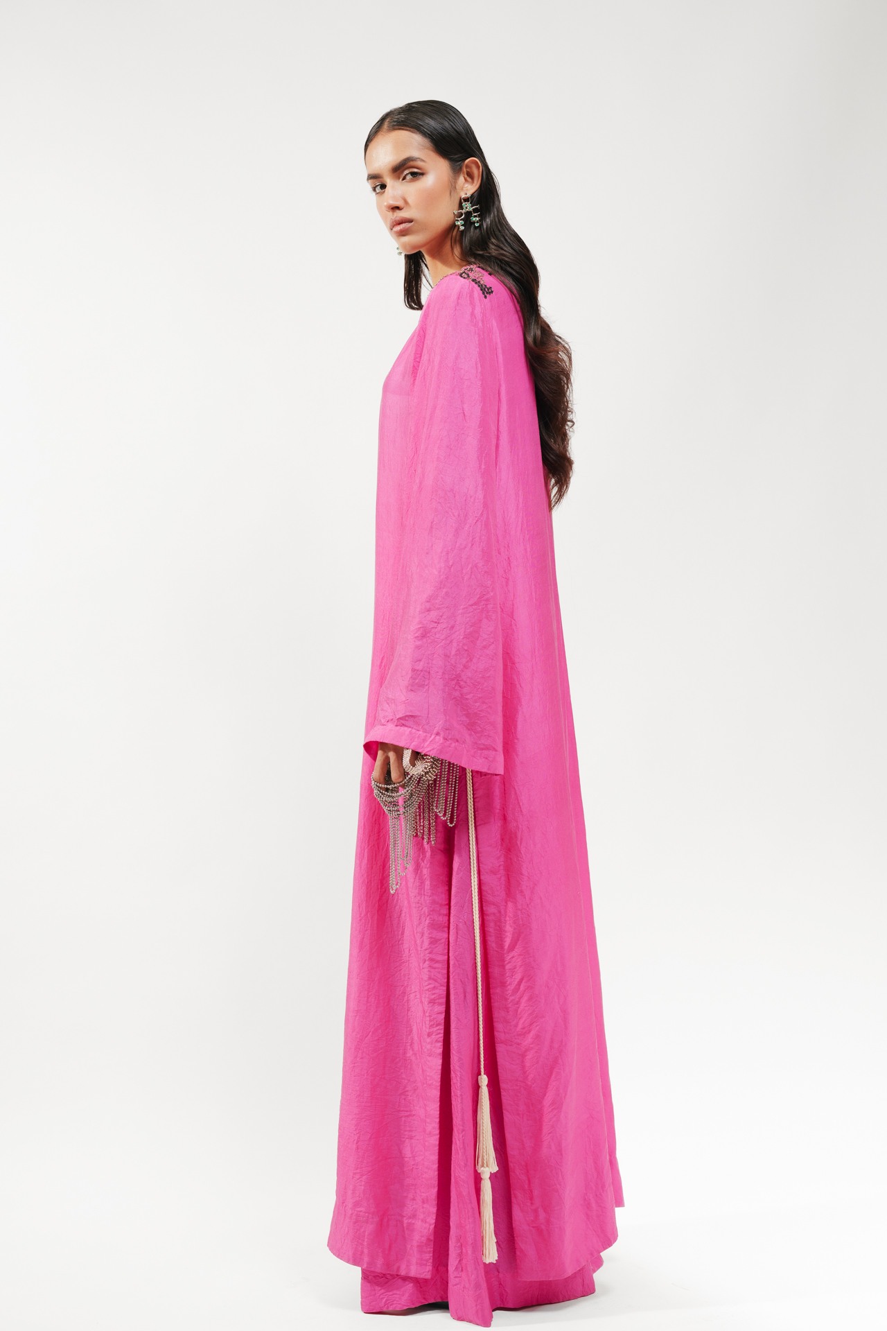 Long Kurta and Trouser Set