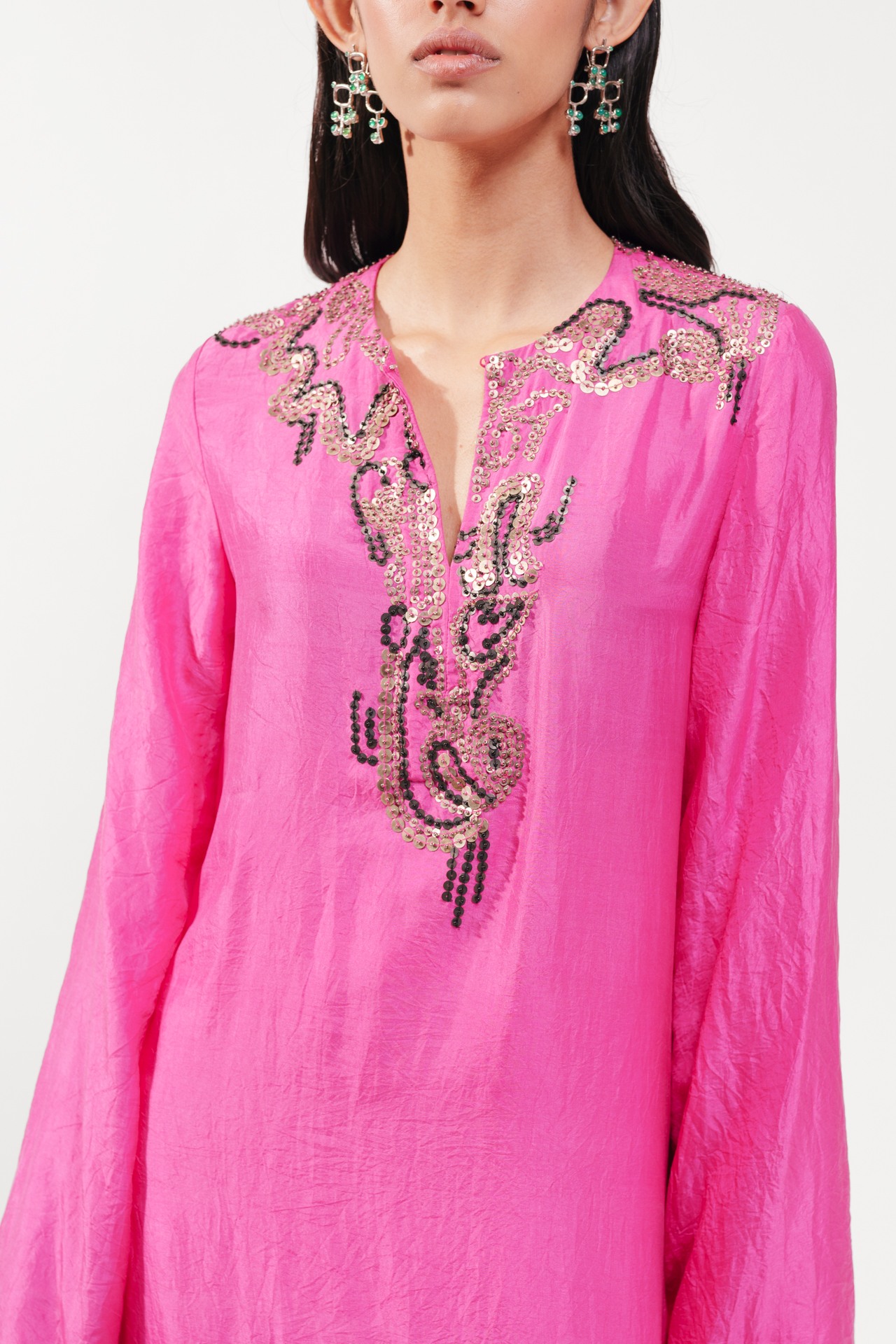 Long Kurta and Trouser Set