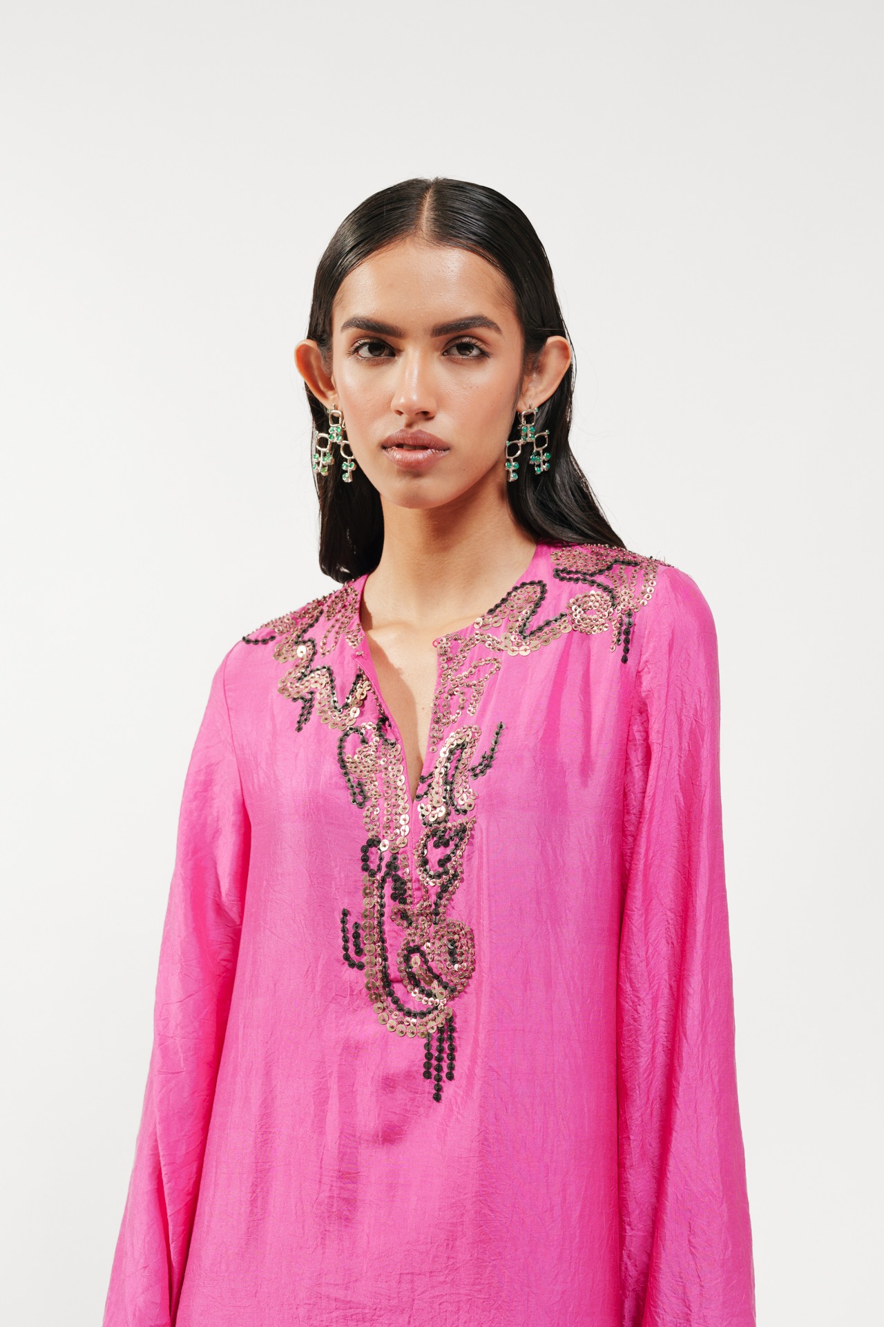 Long Kurta and Trouser Set