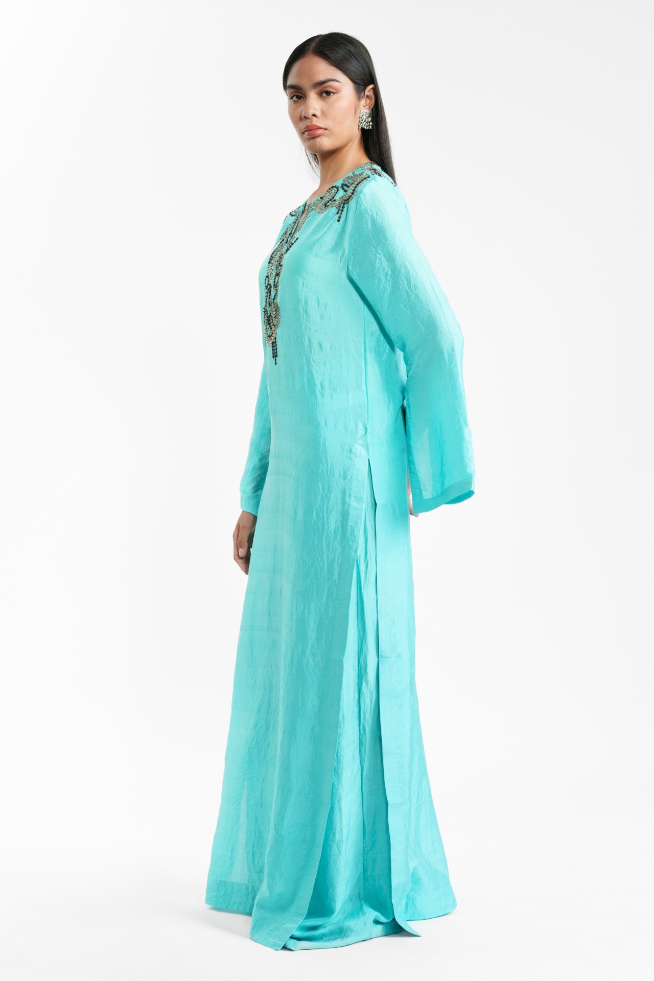 Long Kurta and Trouser Set
