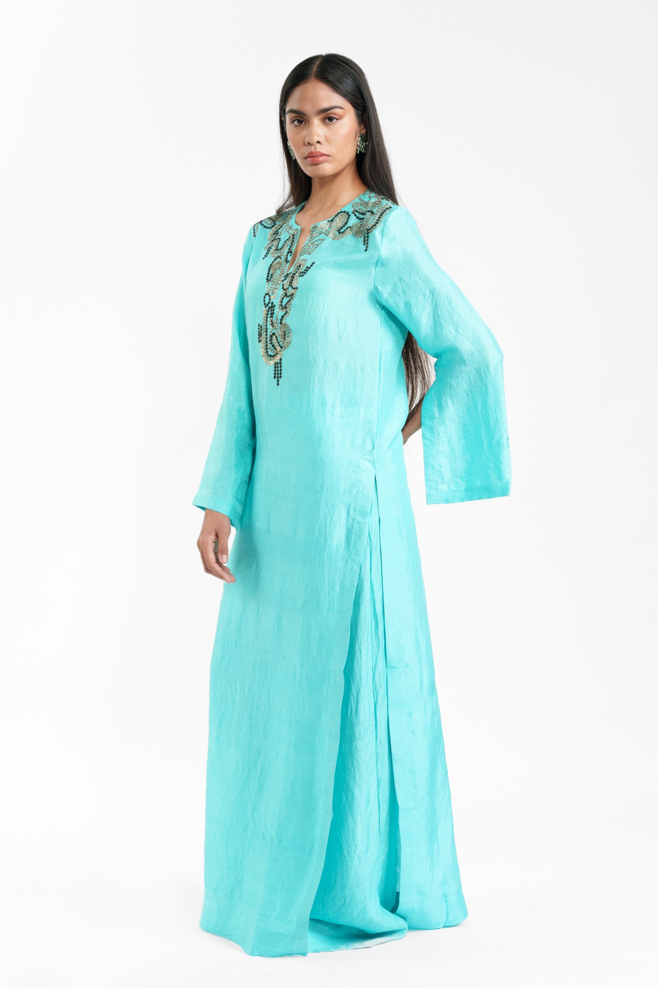 Long Kurta and Trouser Set