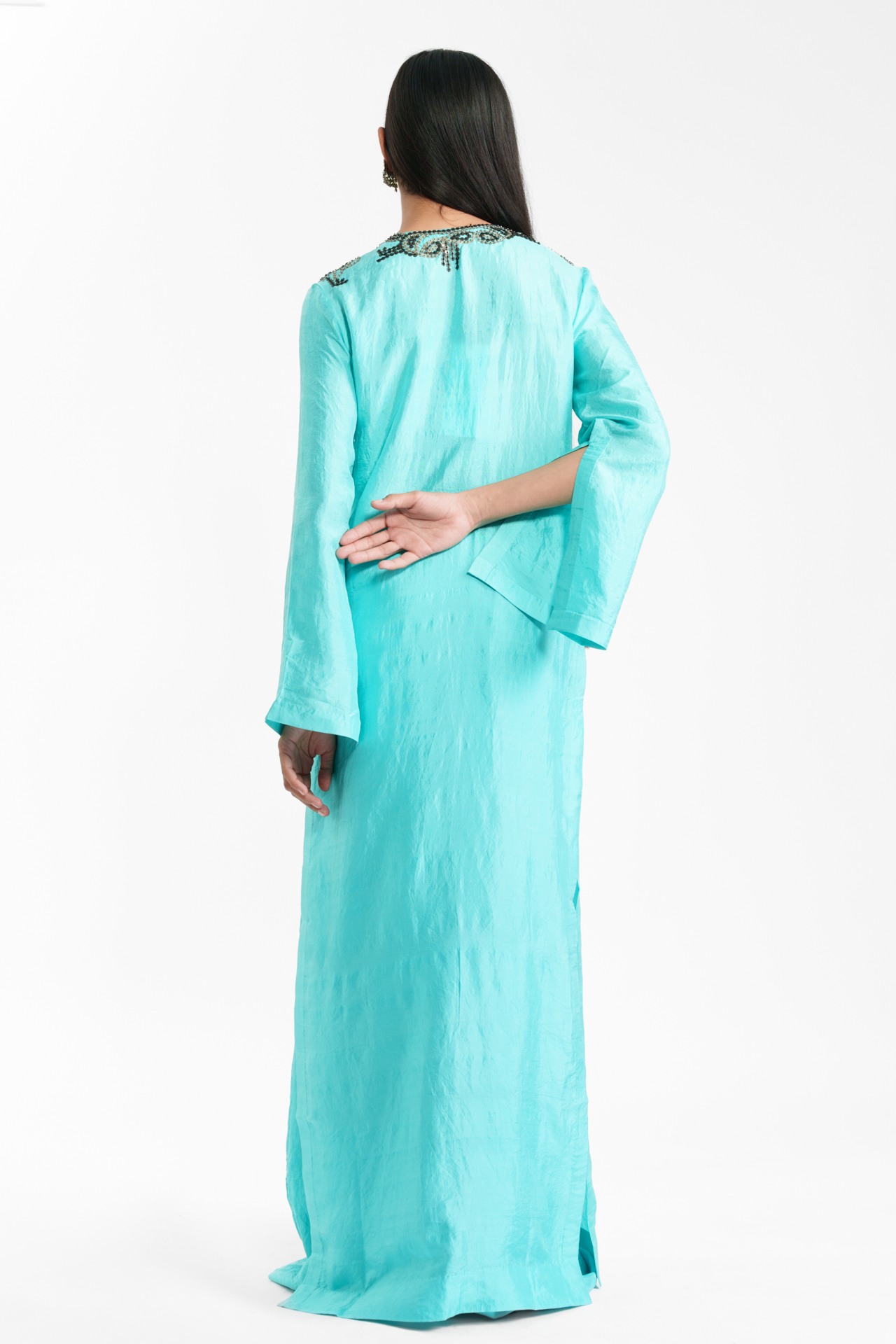 Long Kurta and Trouser Set