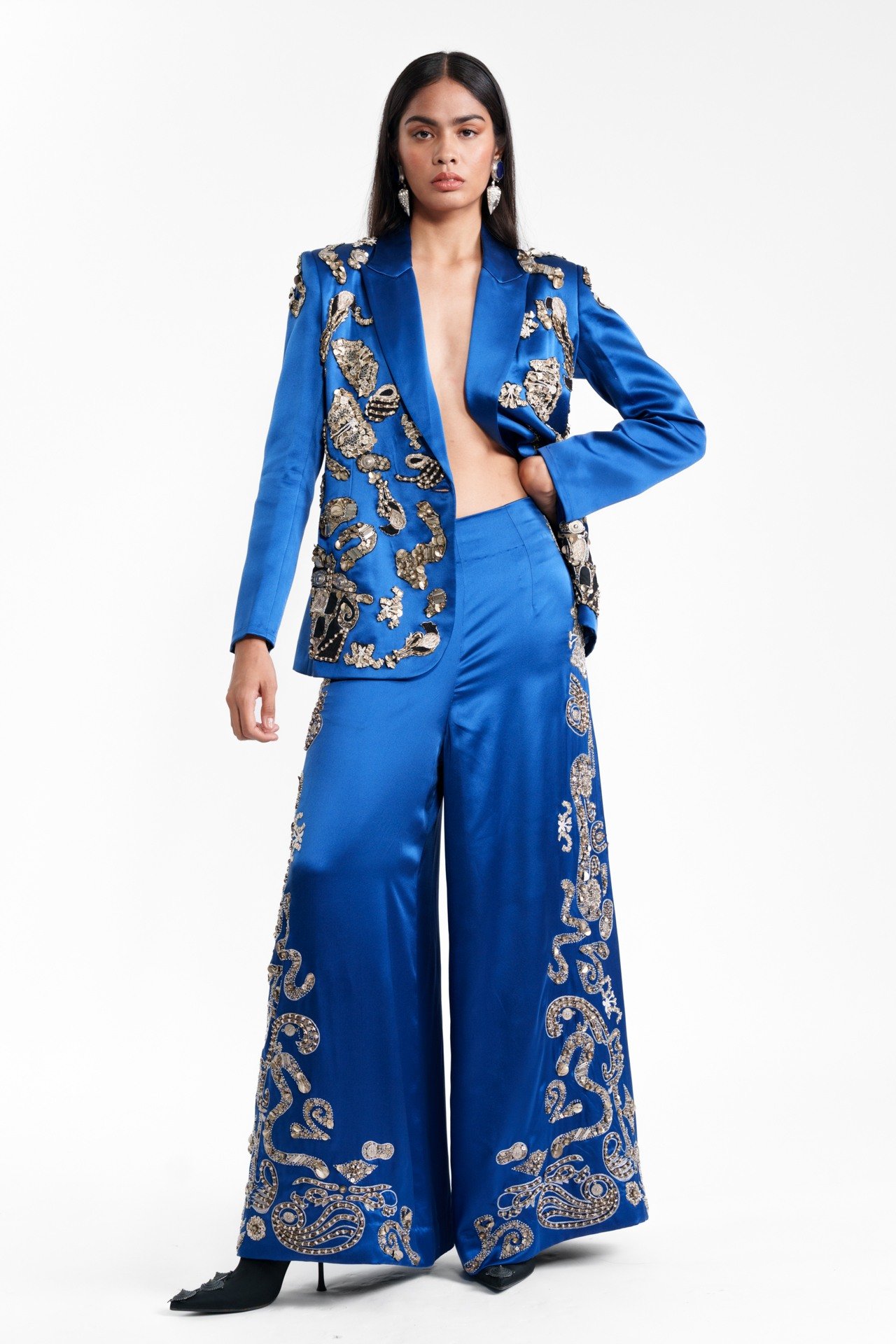 Embroidered Tailored Trouser