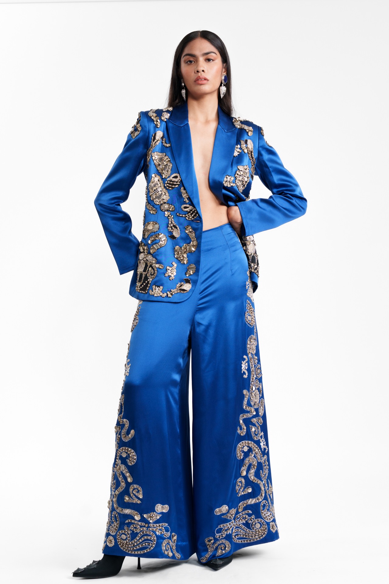 Embroidered Tailored Trouser