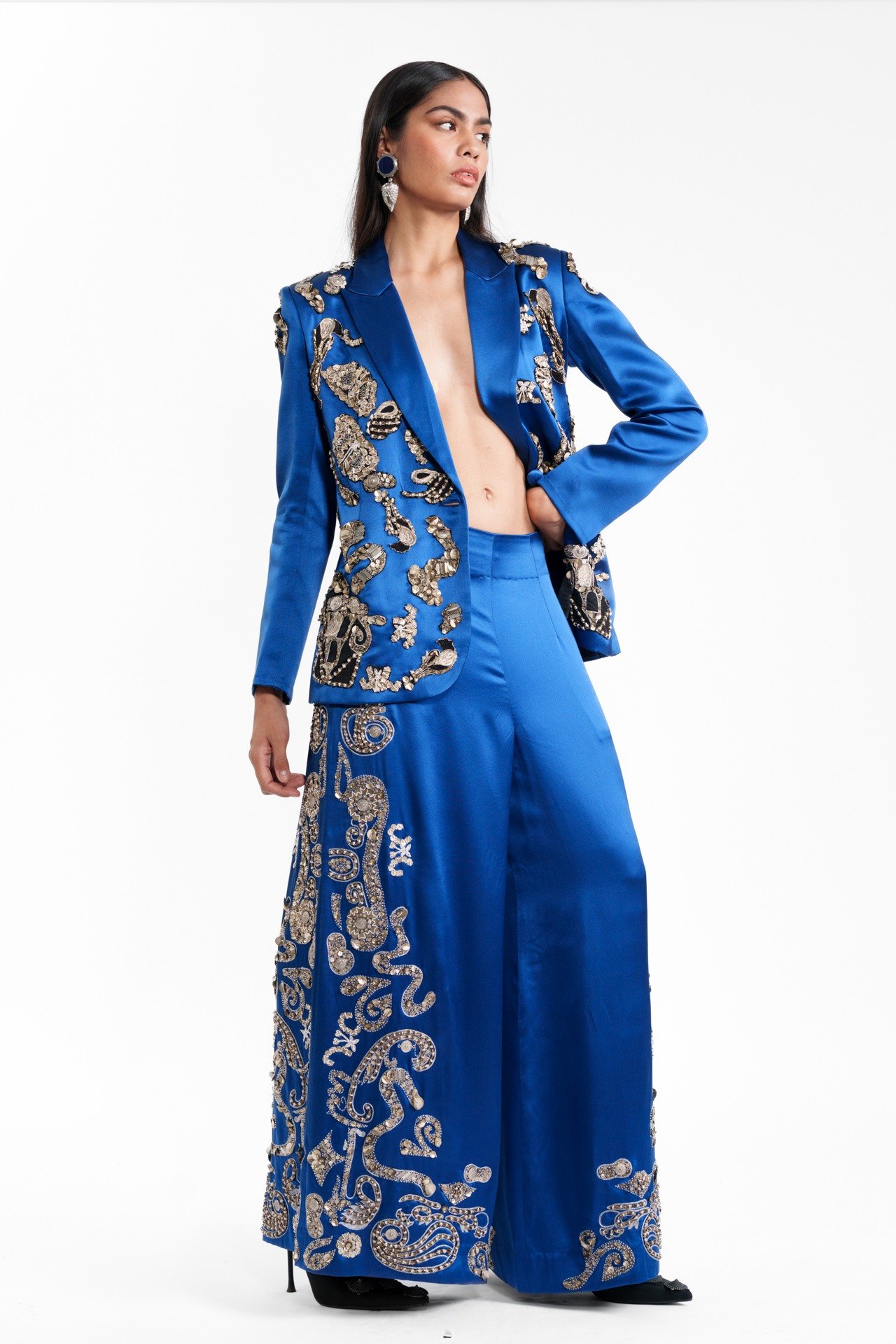 Embroidered Tailored Trouser