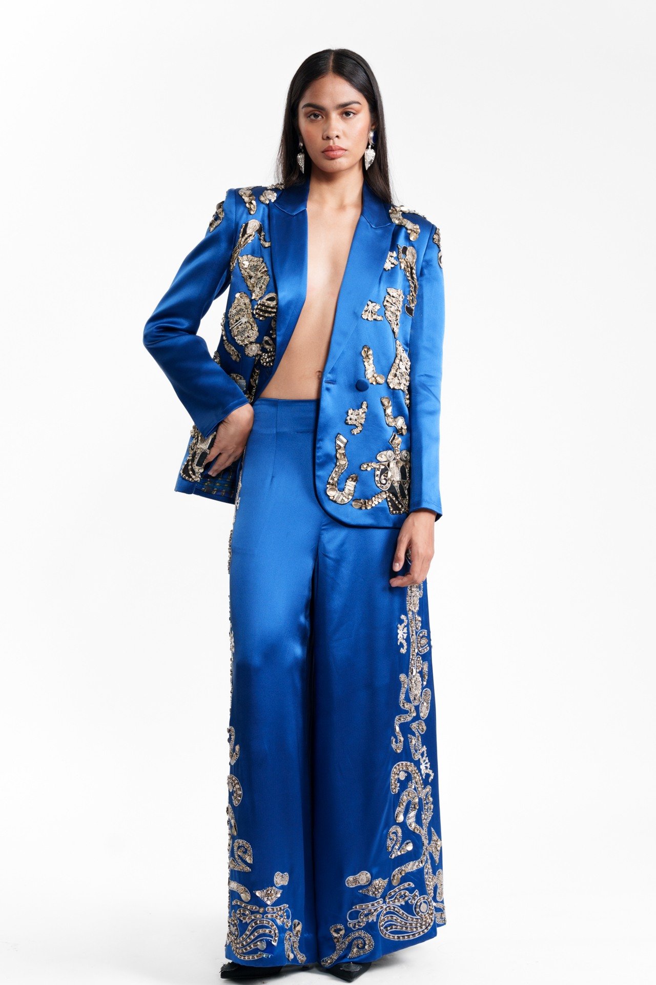 Embroidered Tailored Trouser