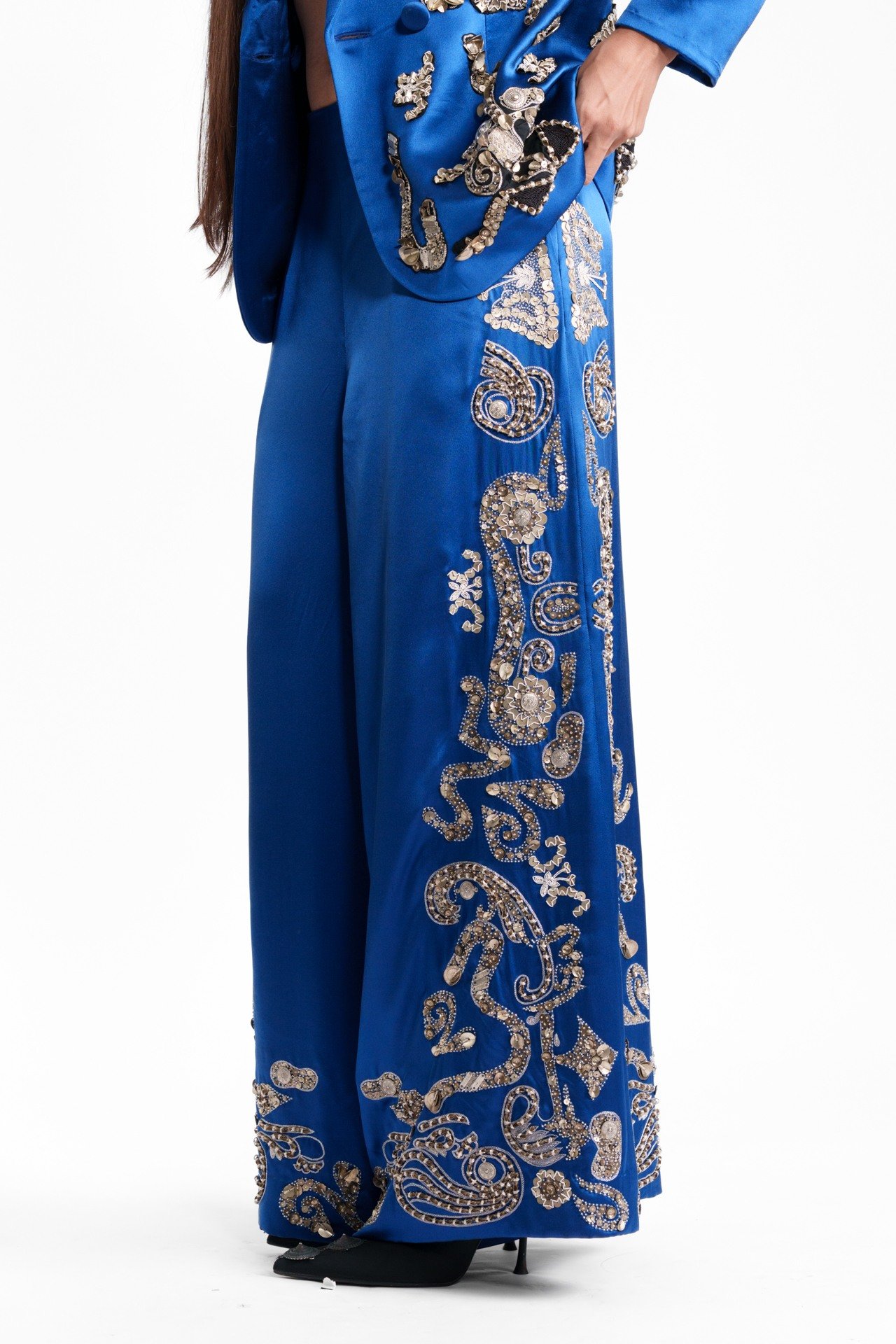 Embroidered Tailored Trouser