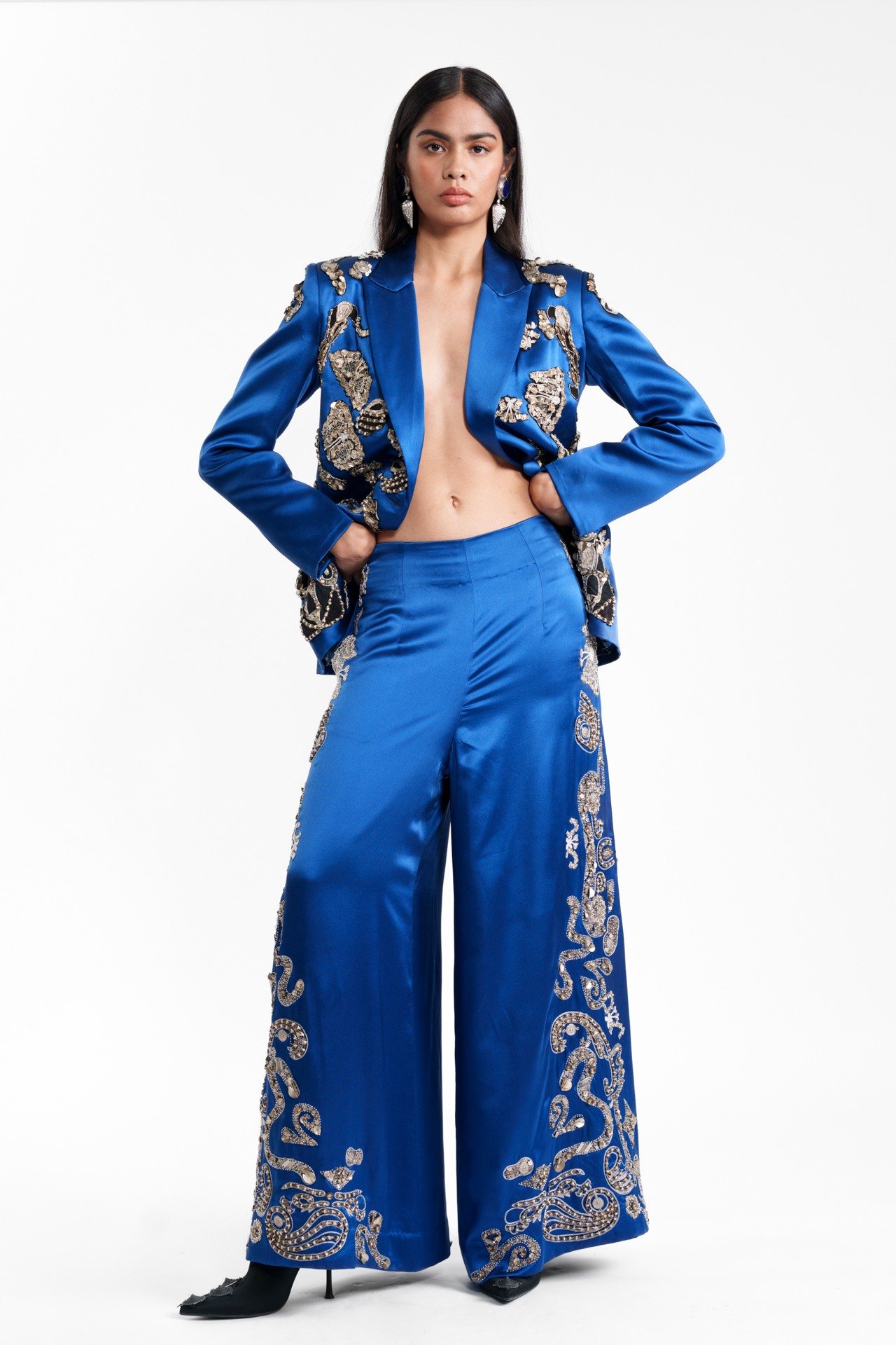 Embroidered Tailored Trouser
