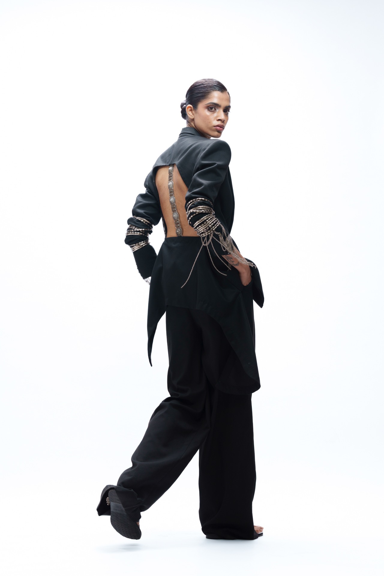 Jewel Highlight Blazer and Trouser Set