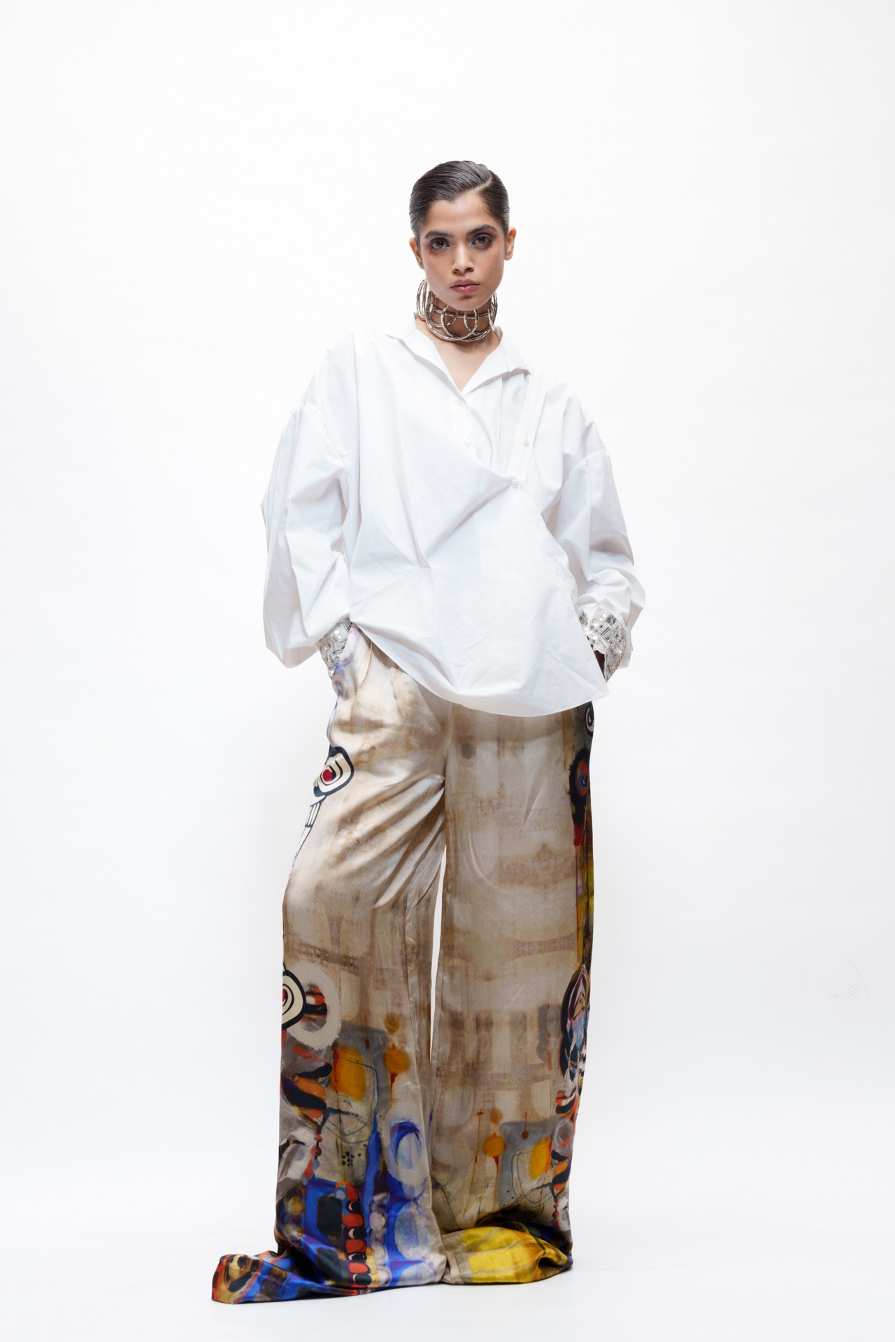 Oversized Shirt with Closure