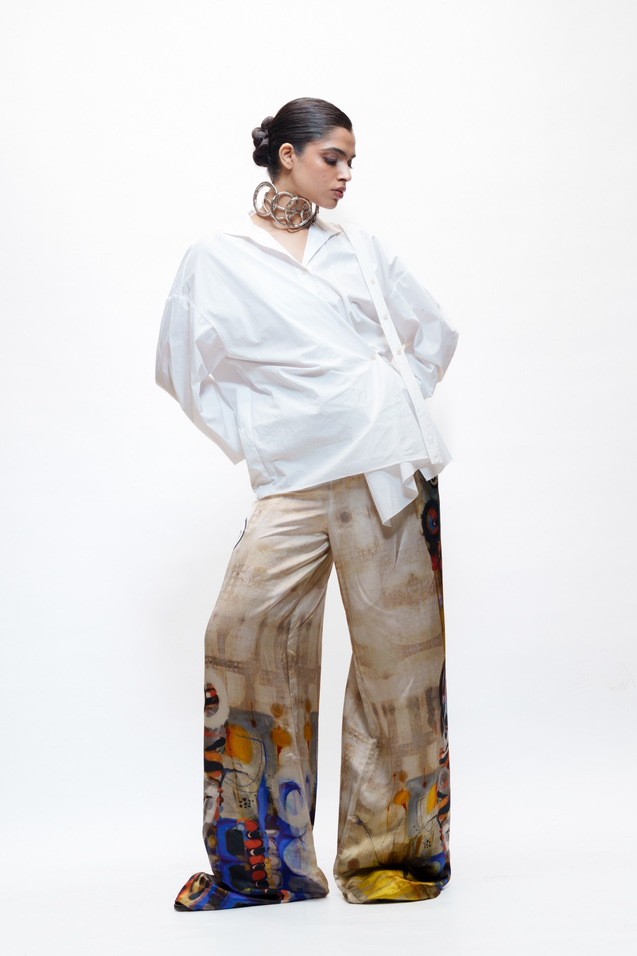 Oversized Shirt with Closure