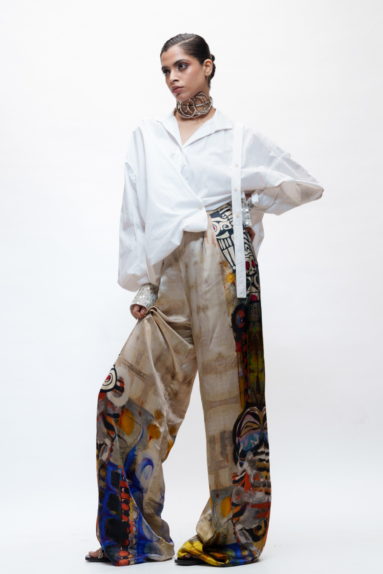 Oversized Shirt with Closure