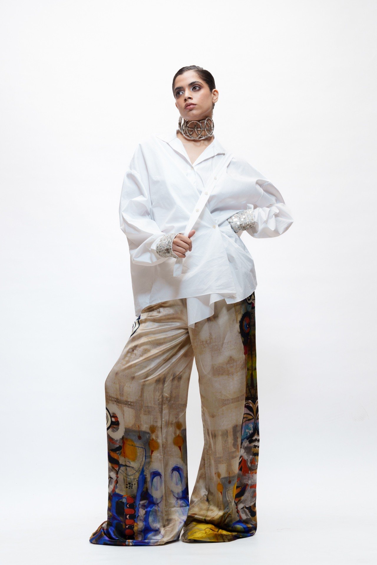 Oversized Shirt with Closure