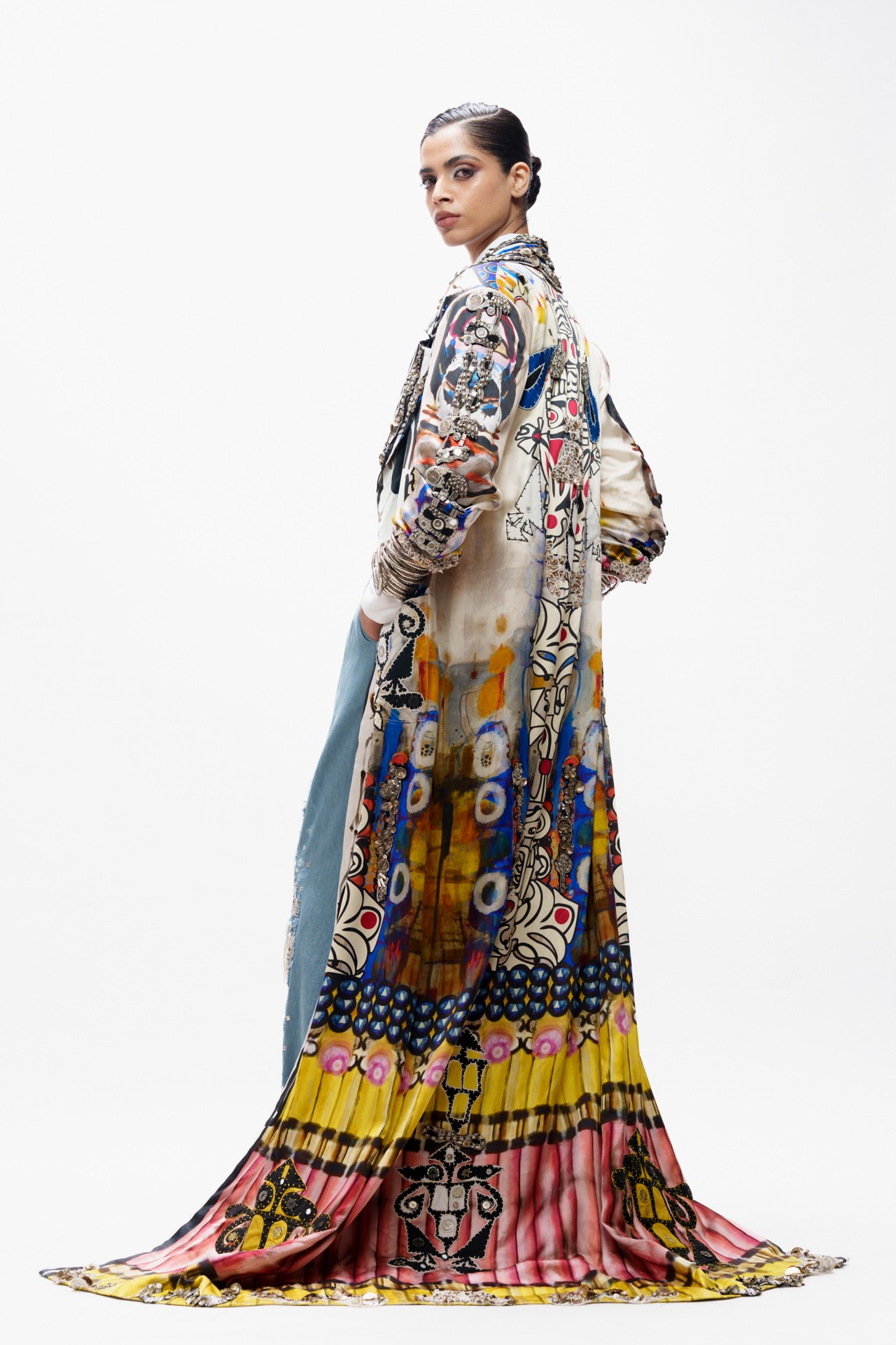 Tribal Printed Long Jacket