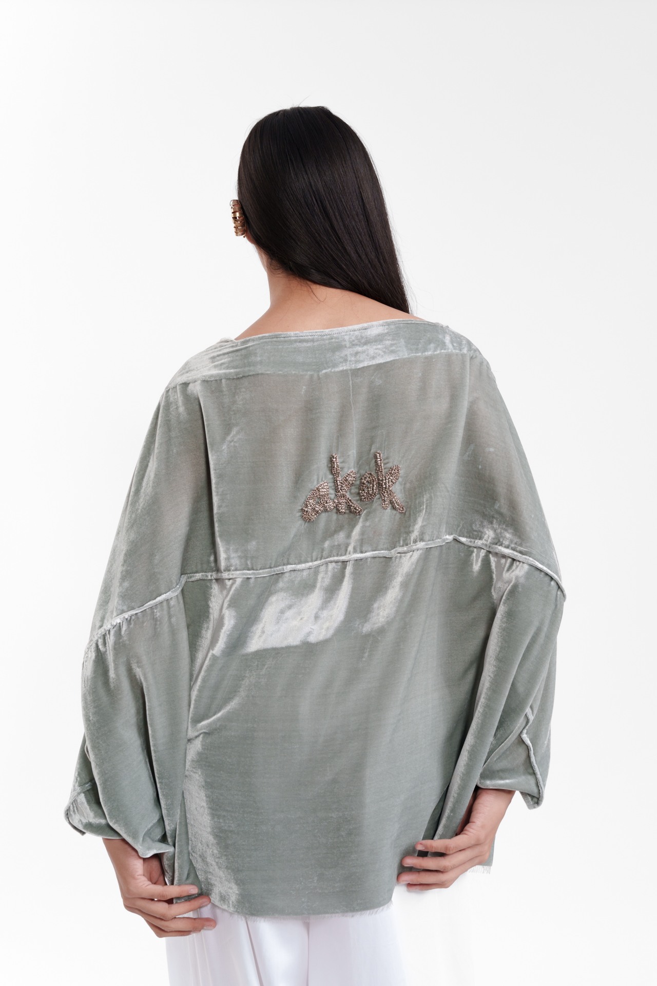 Fluid Draped Statement Jacket