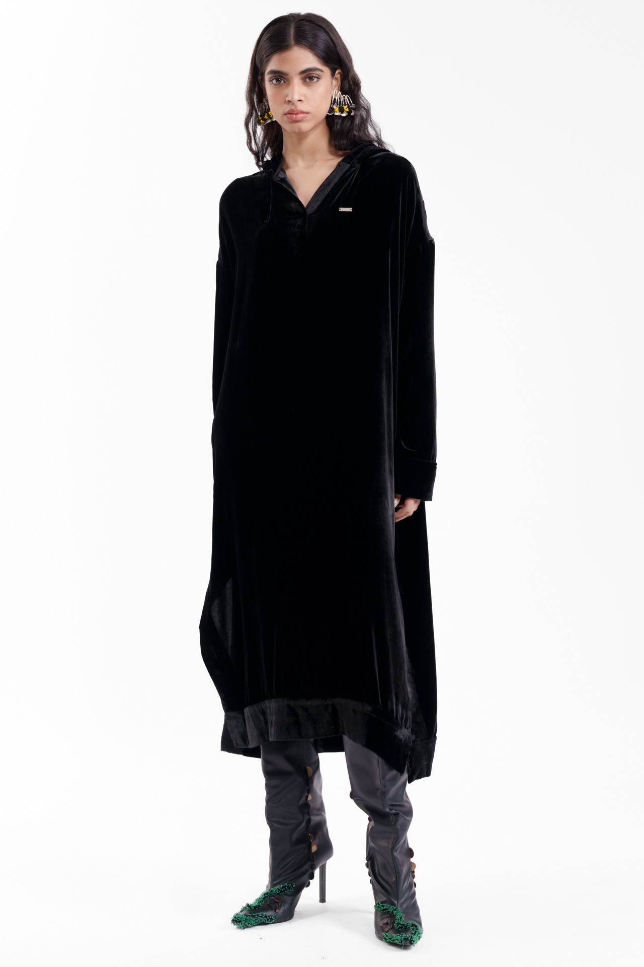 Classic Velvet Black Dress