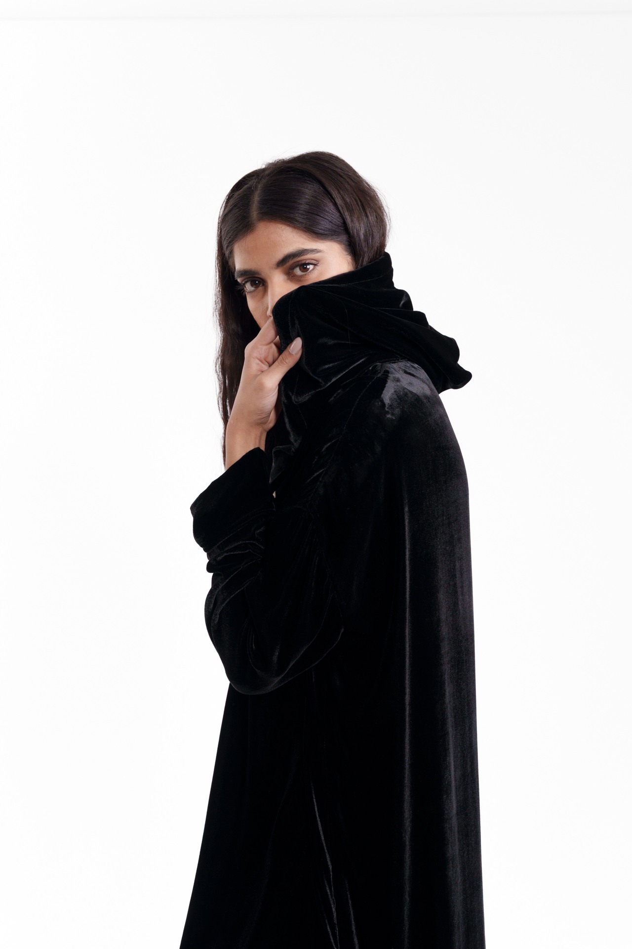 Classic Velvet Black Dress