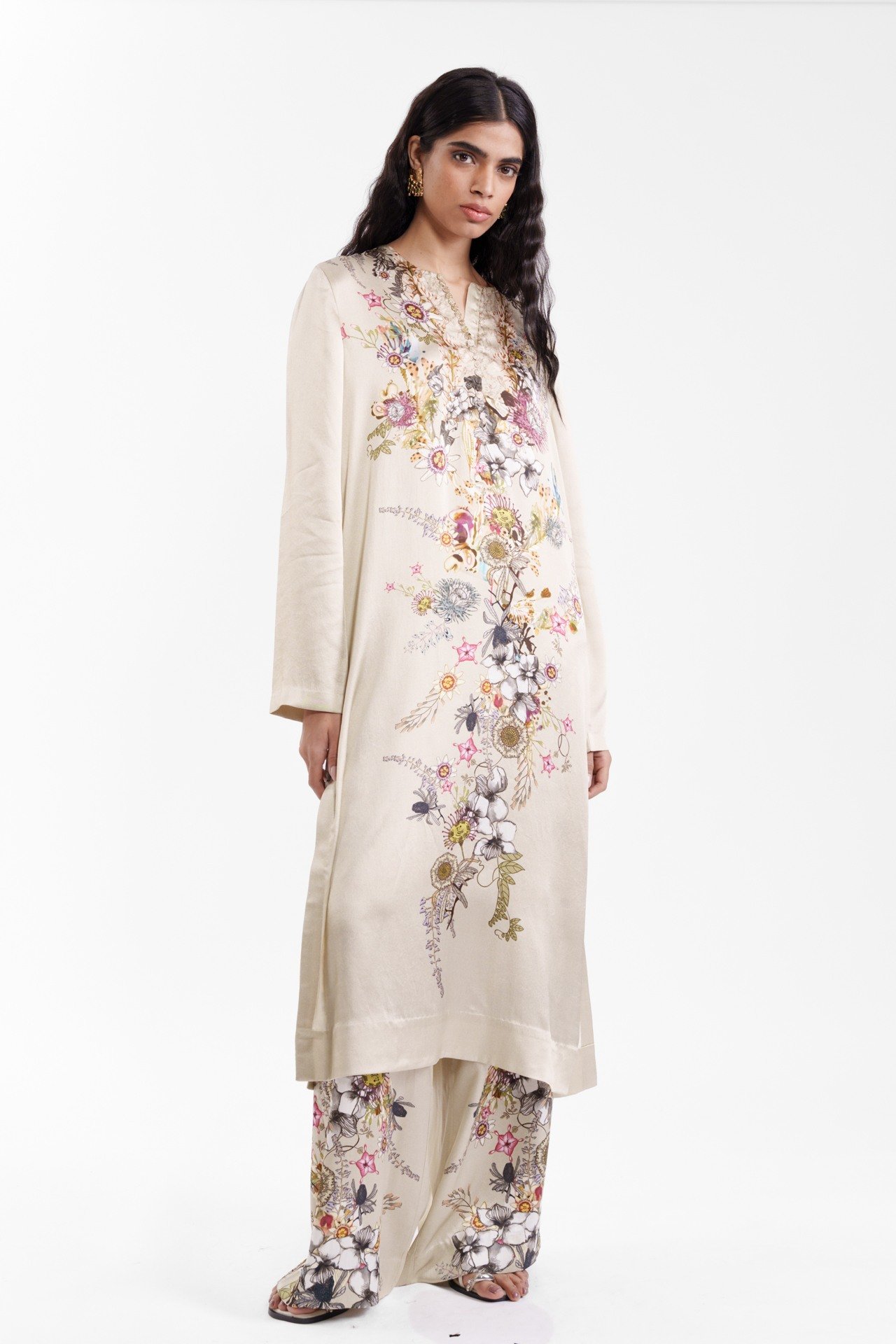 Printed Kurta and Trouser Set