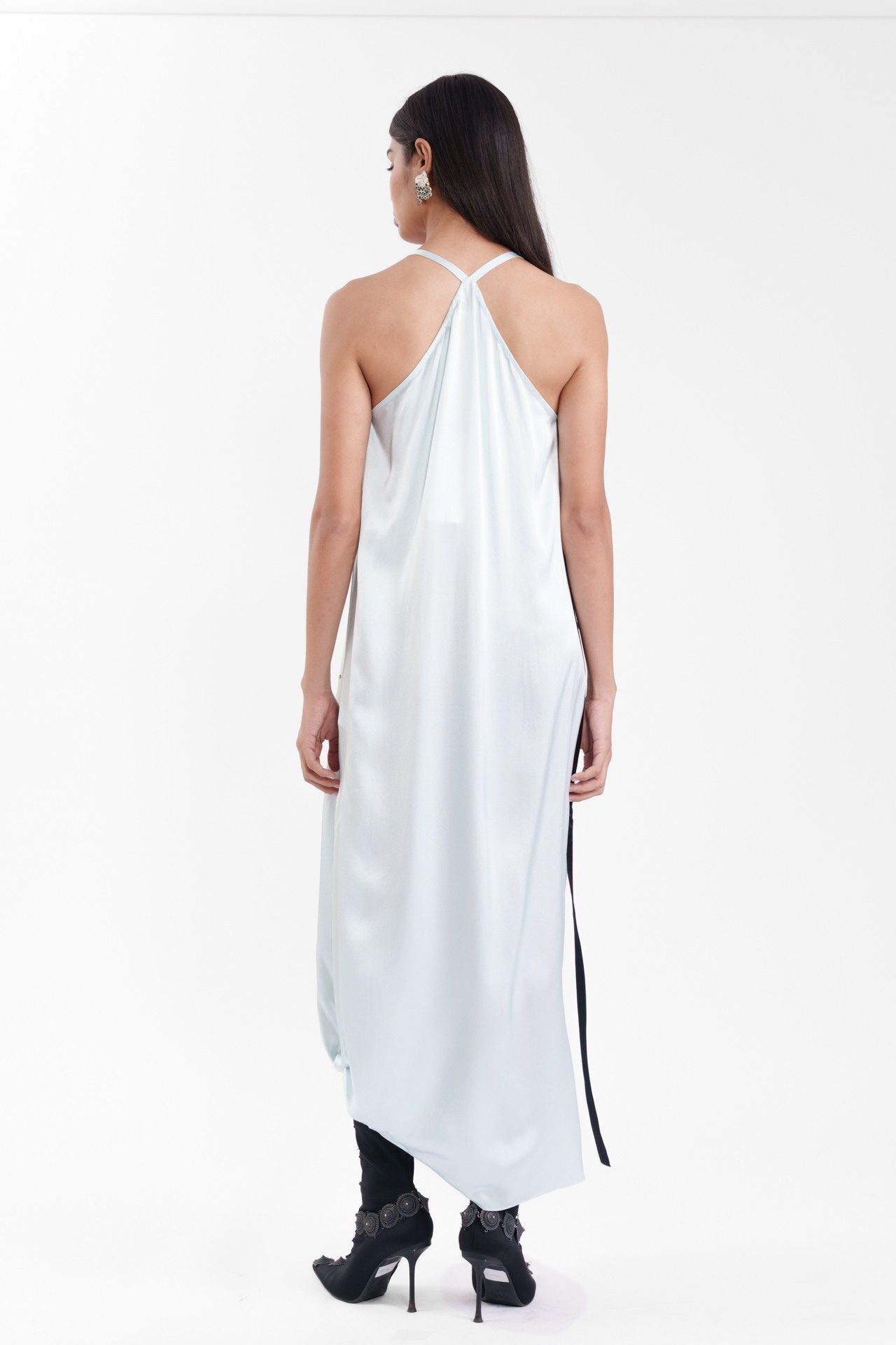 Printed Silk Slip Dress