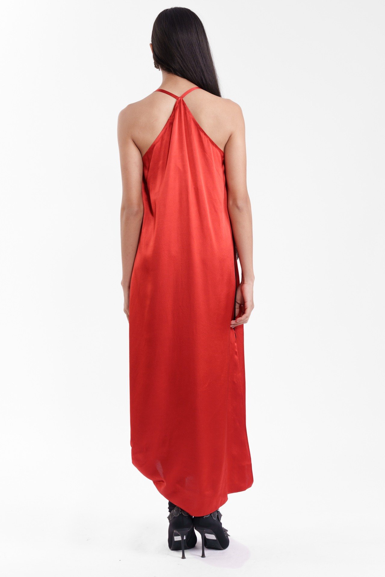 Printed Silk Slip Dress