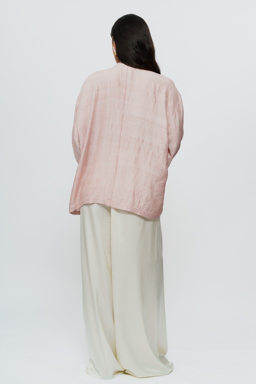 Old Rose Draped Shirt
