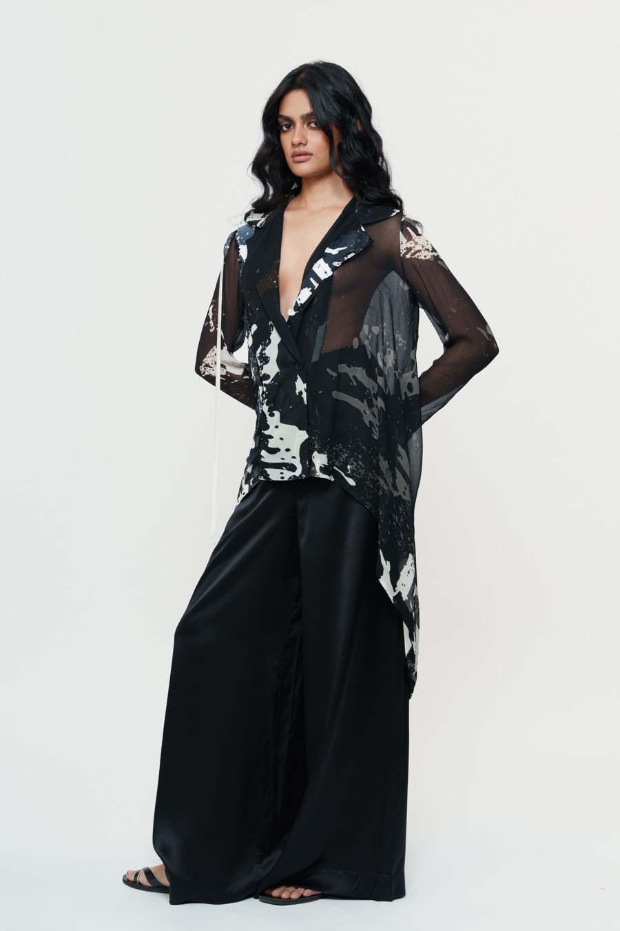 Chiffon Shirt with Trouser