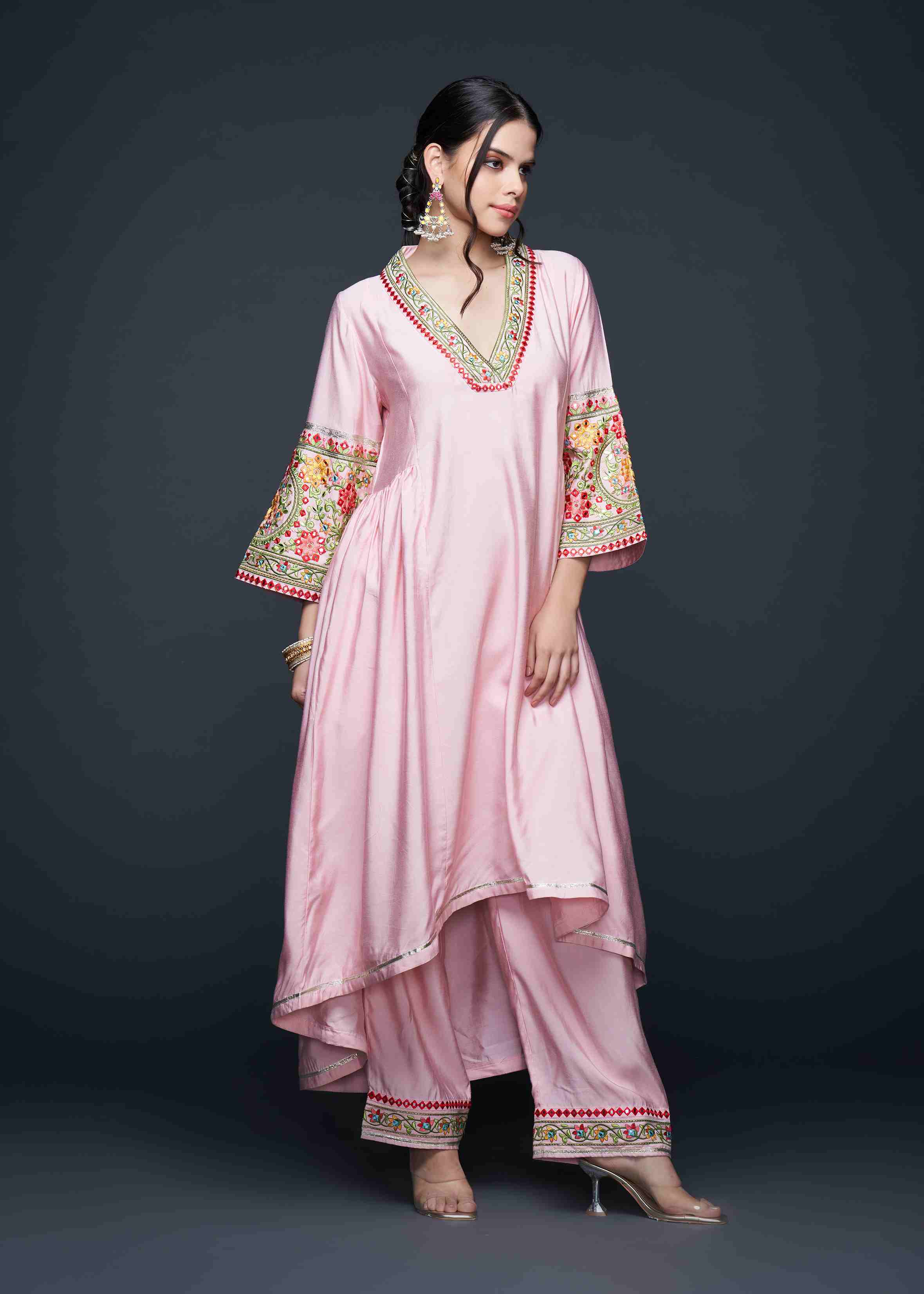 Pink Zoya Gathered Tunic