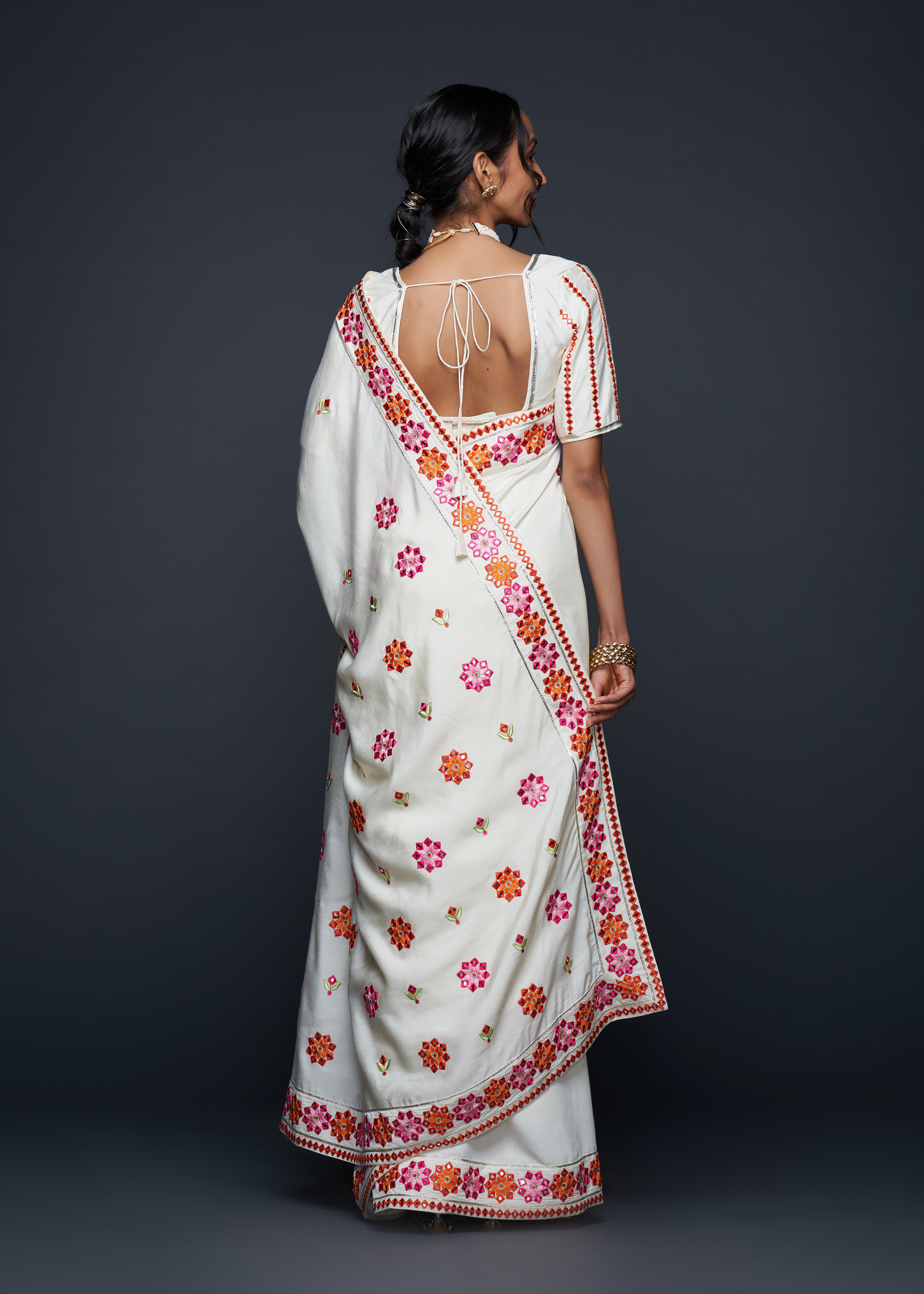 Off-White Zoya Saree