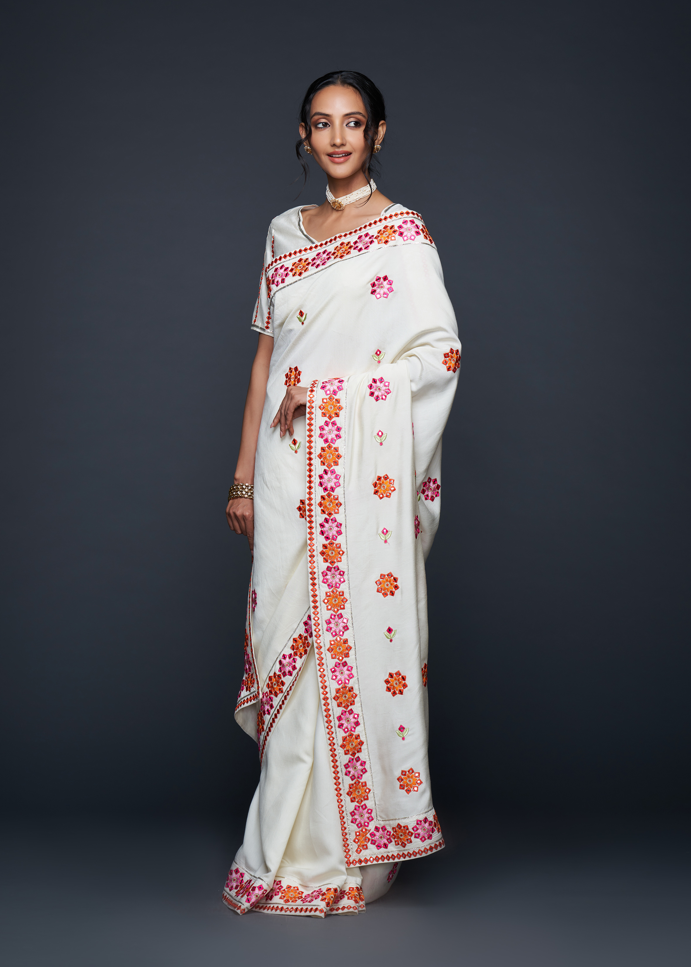 Off-White Zoya Saree