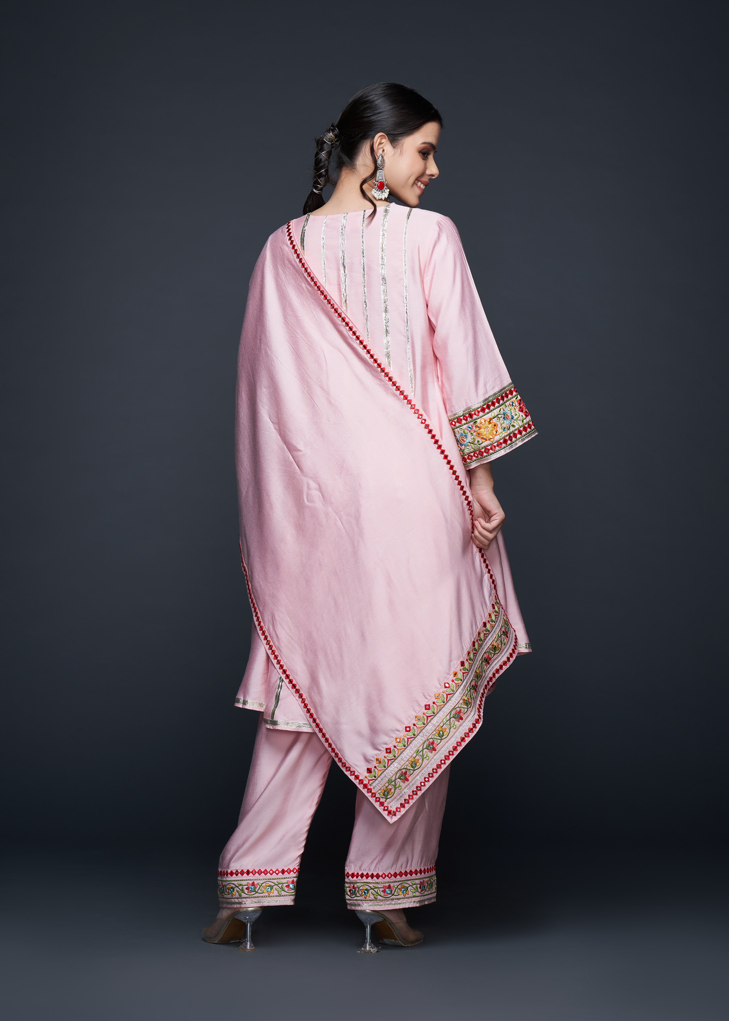 Pink Zoya Dupatta