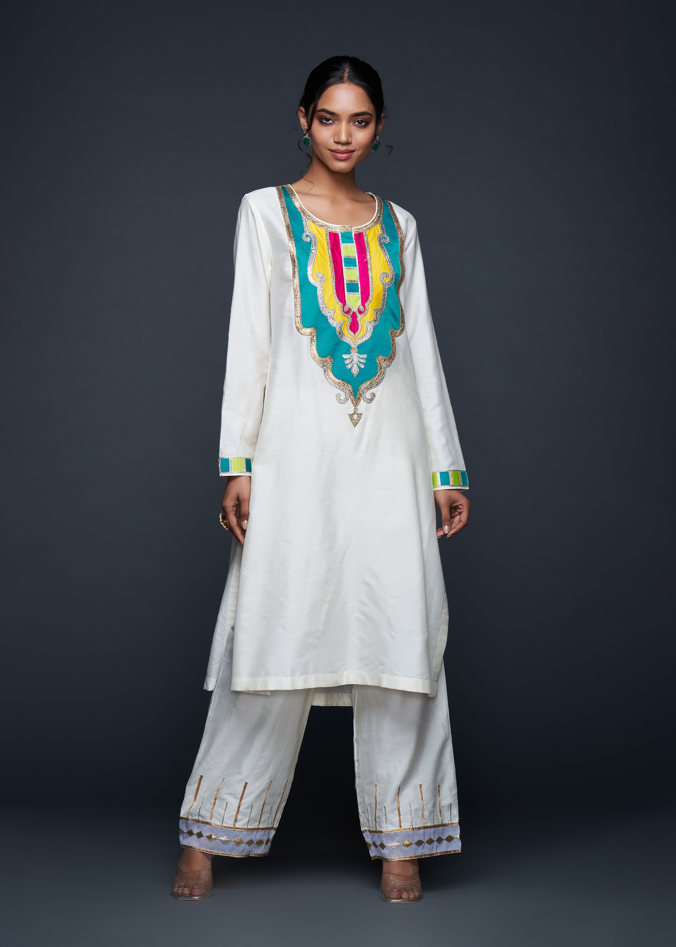 Off-White Gota Architecture Kurta