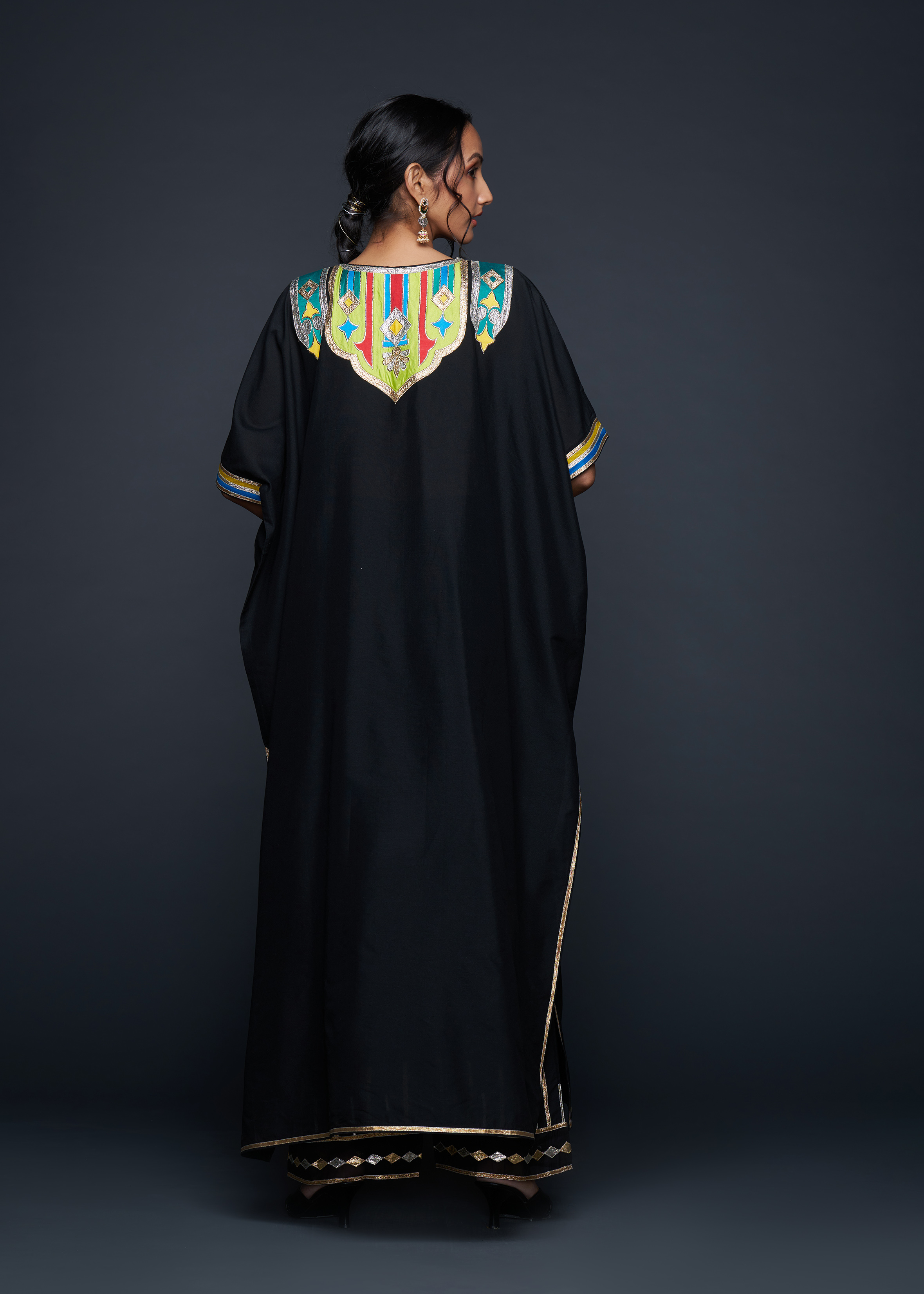 Black Gota Architecture Kaftan