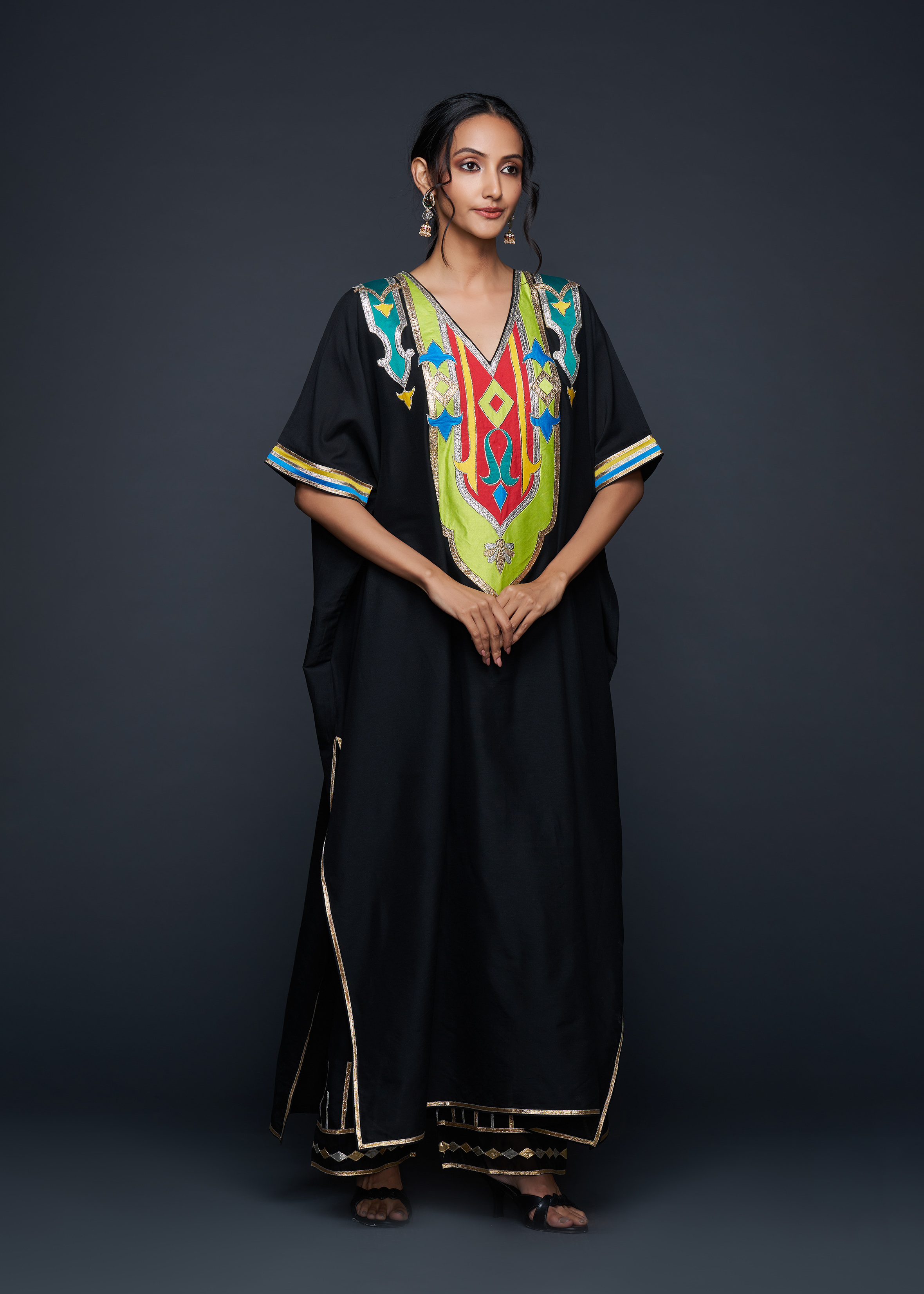 Black Gota Architecture Kaftan