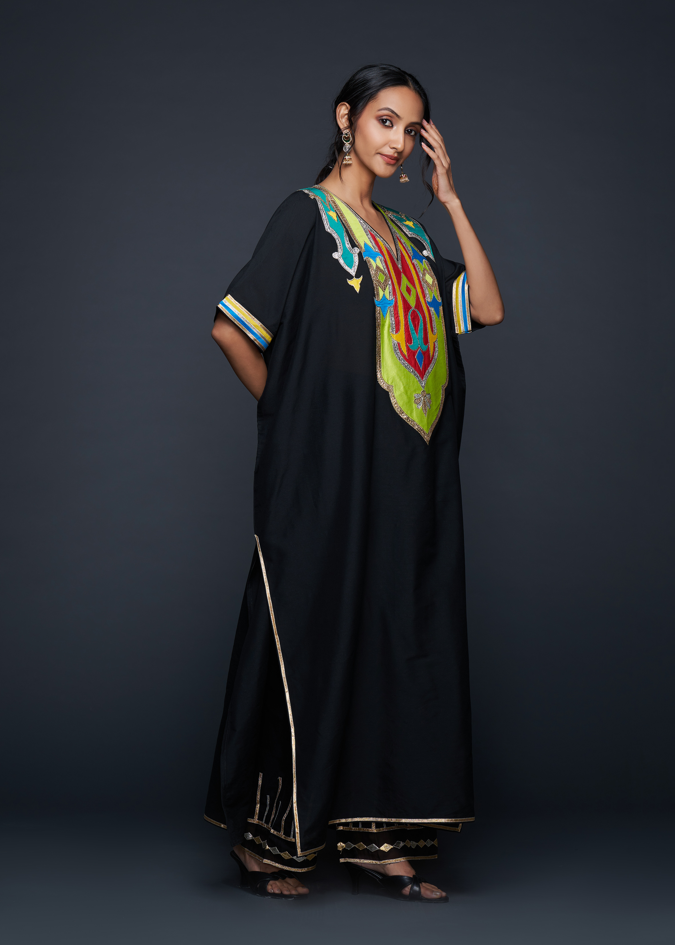 Black Gota Architecture Kaftan