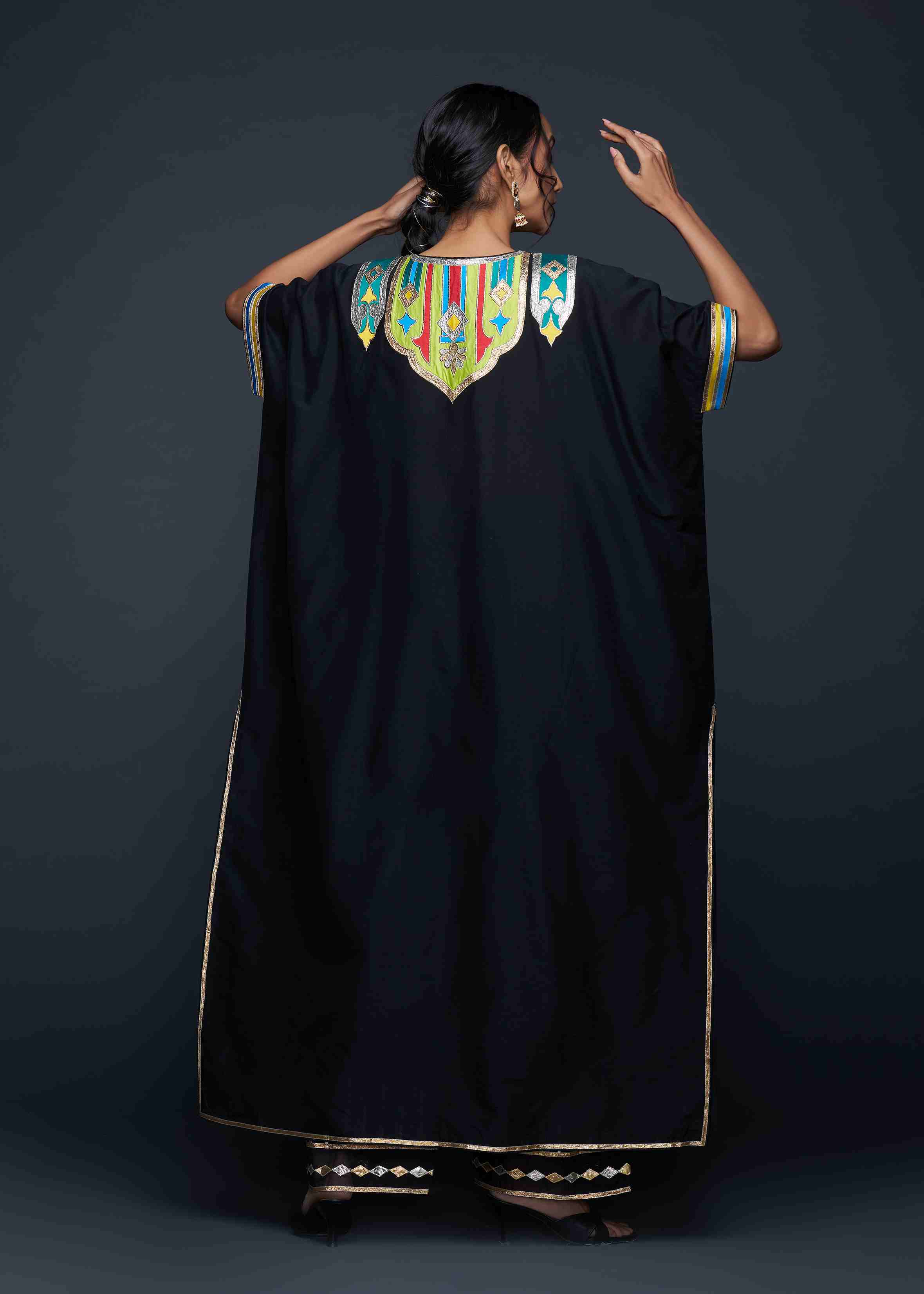 Black Gota Architecture Kaftan