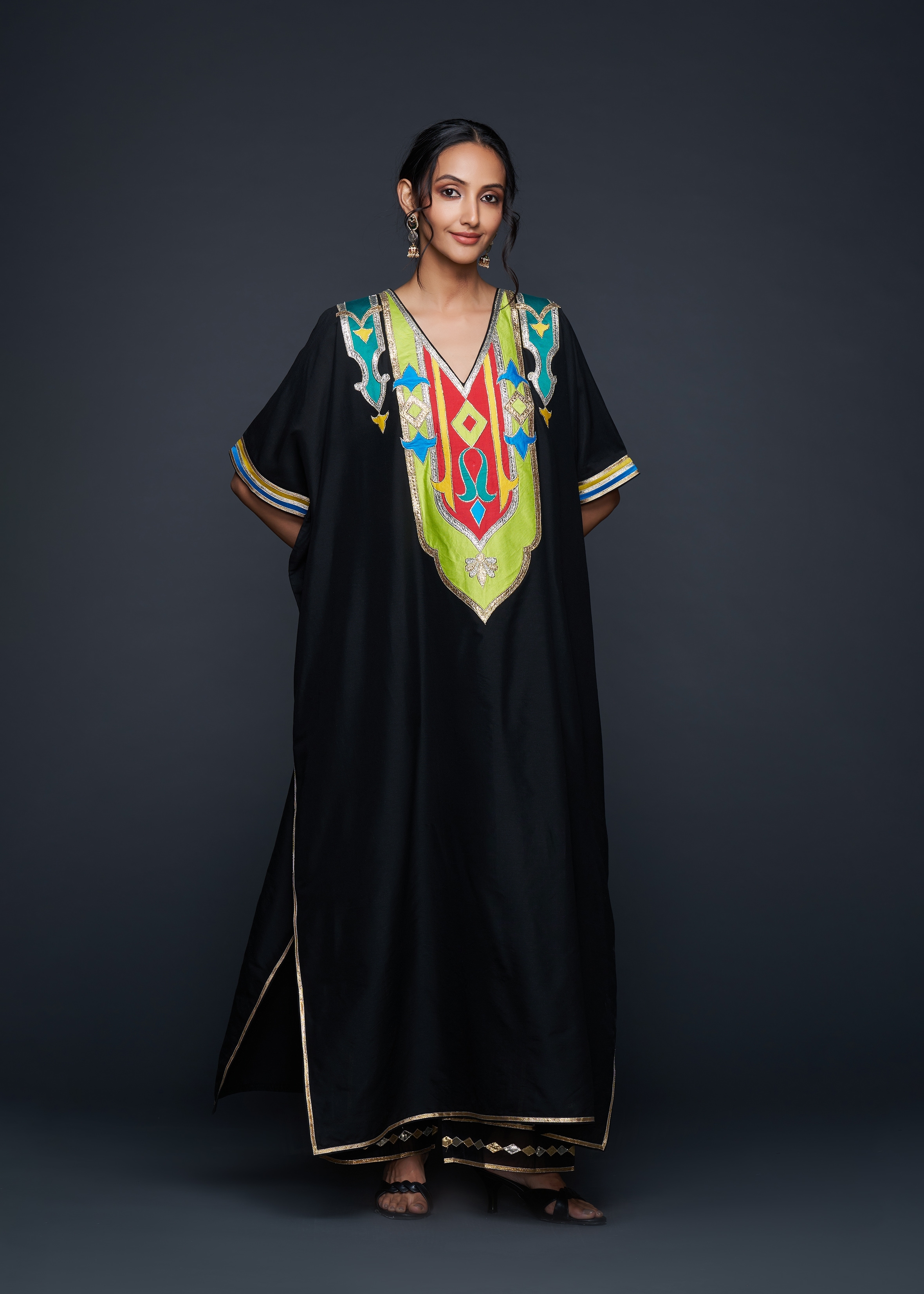 Black Gota Architecture Kaftan